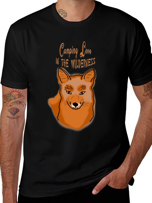 Camping Love Wilderness Fox Graphic T-Shirt
