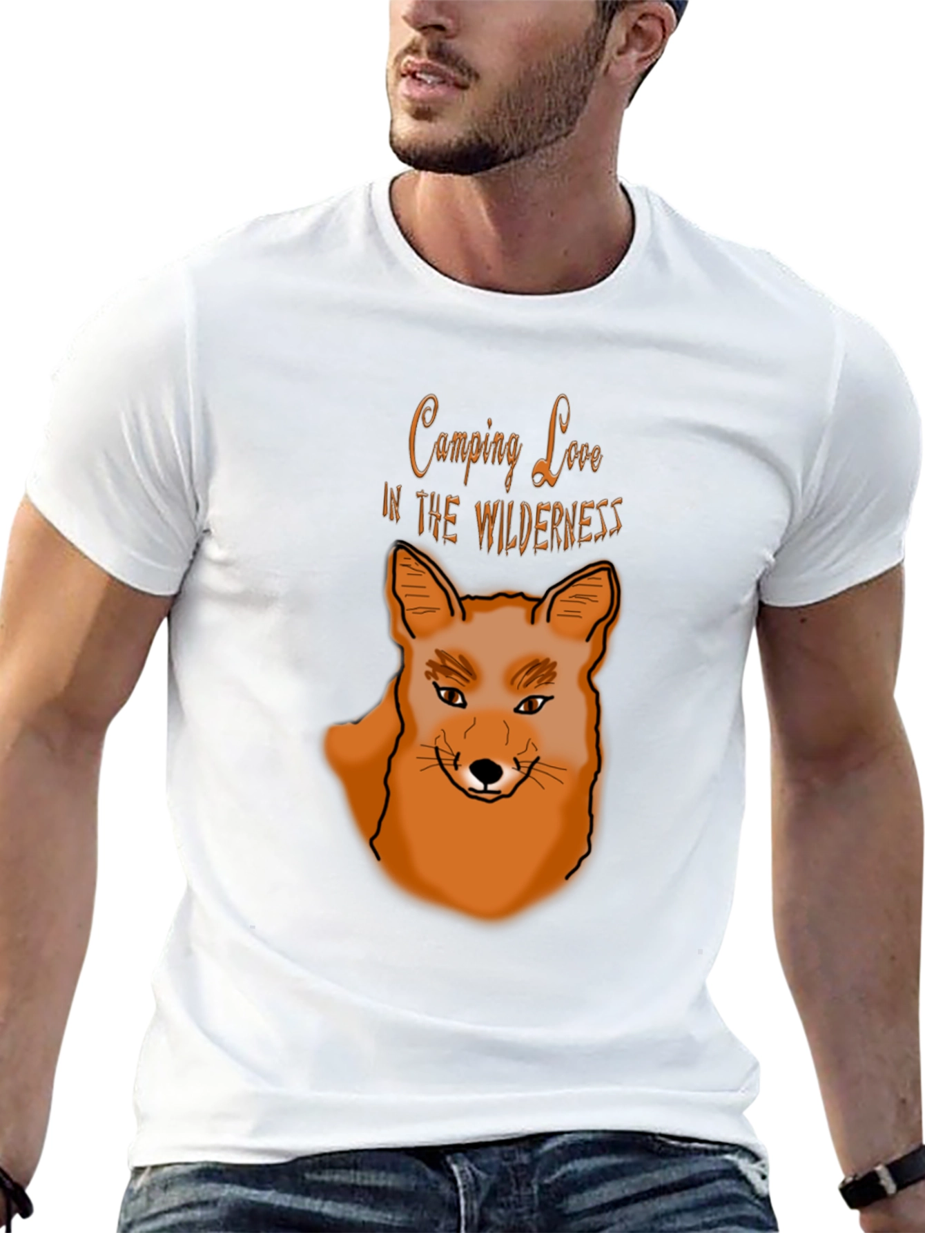 Camping Love Wilderness Fox Graphic T-Shirt