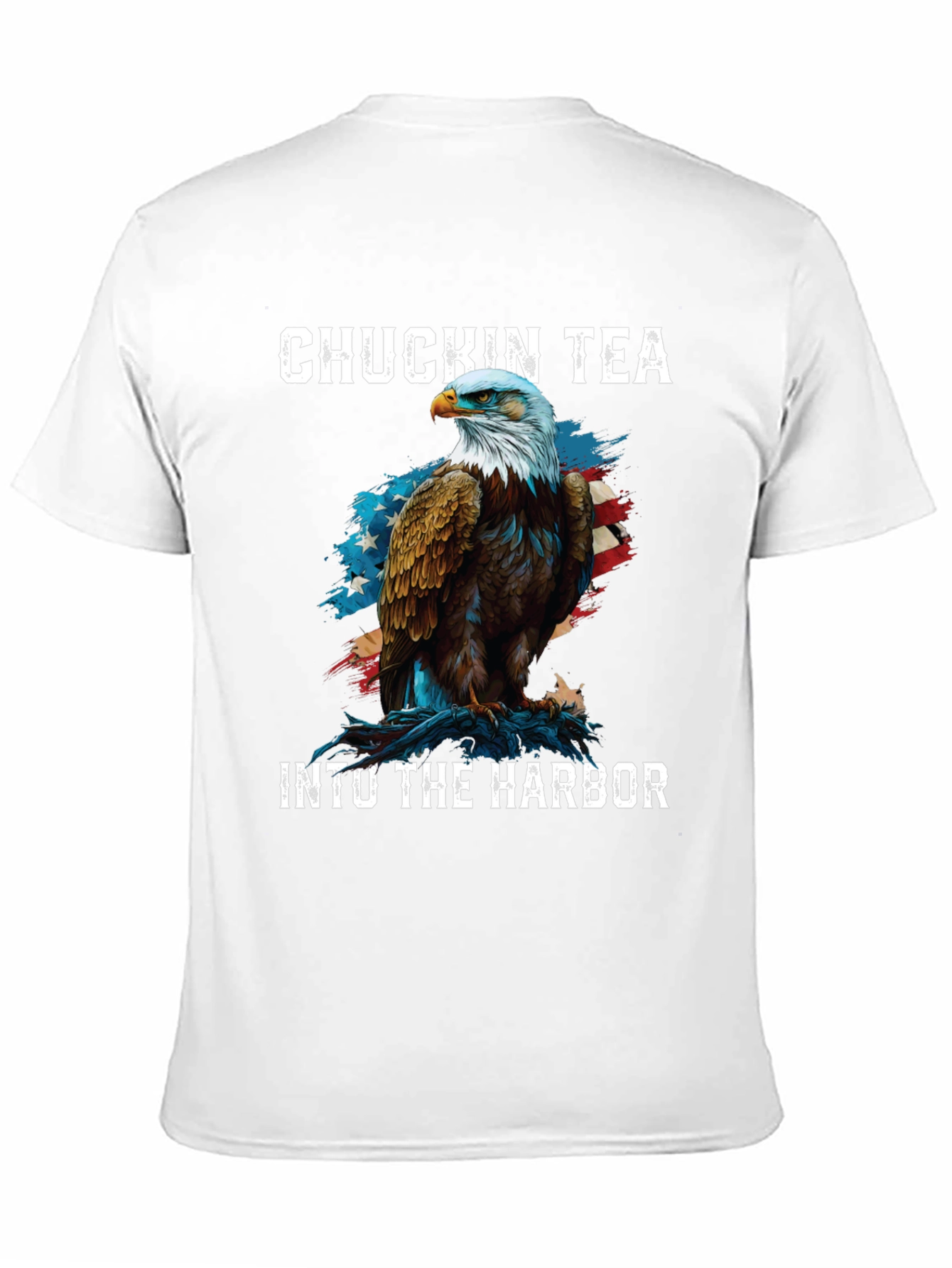 Chuckin Tea Eagle Graphic T-Shirt