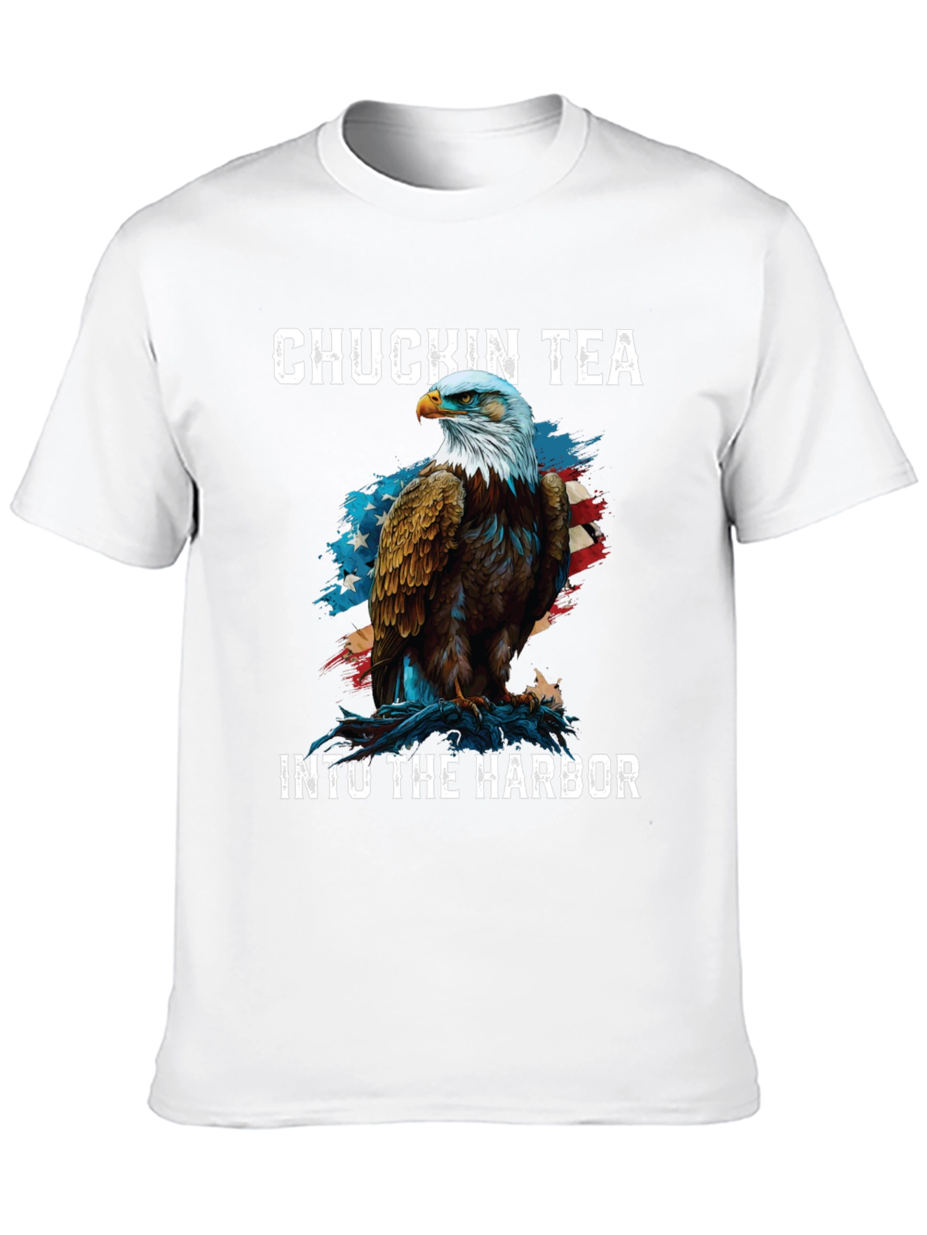 Chuckin Tea Eagle Graphic T-Shirt