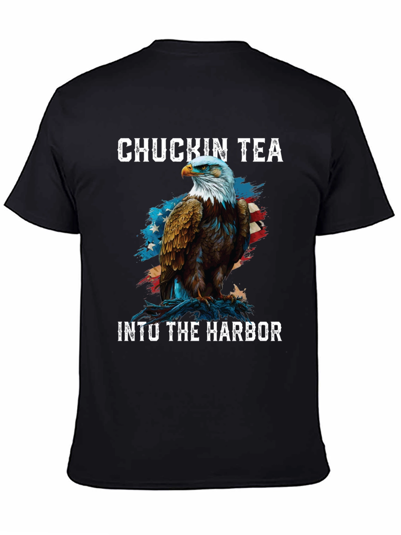 Chuckin Tea Eagle Graphic T-Shirt