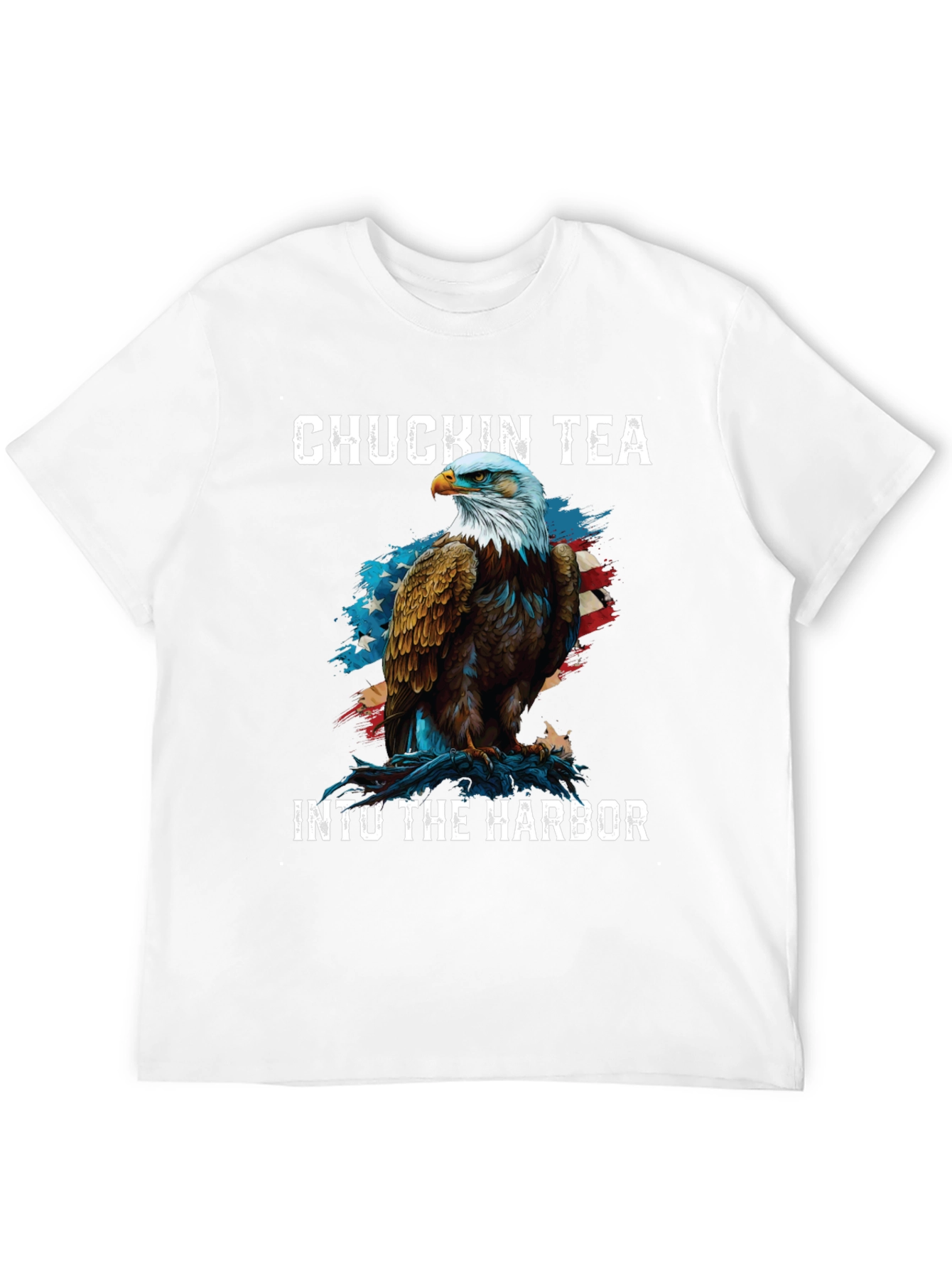 Chuckin Tea Eagle Graphic T-Shirt