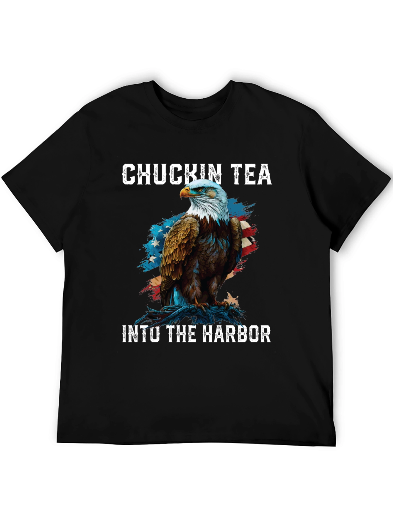 Chuckin Tea Eagle Graphic T-Shirt
