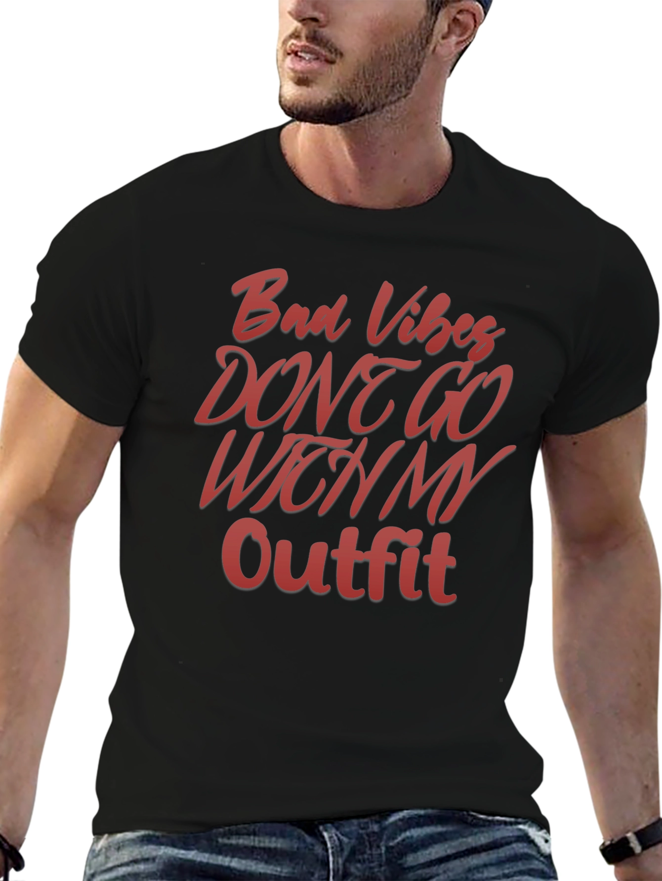 Bad Vibes Outfit T-Shirt - Stylish Graphic Tee