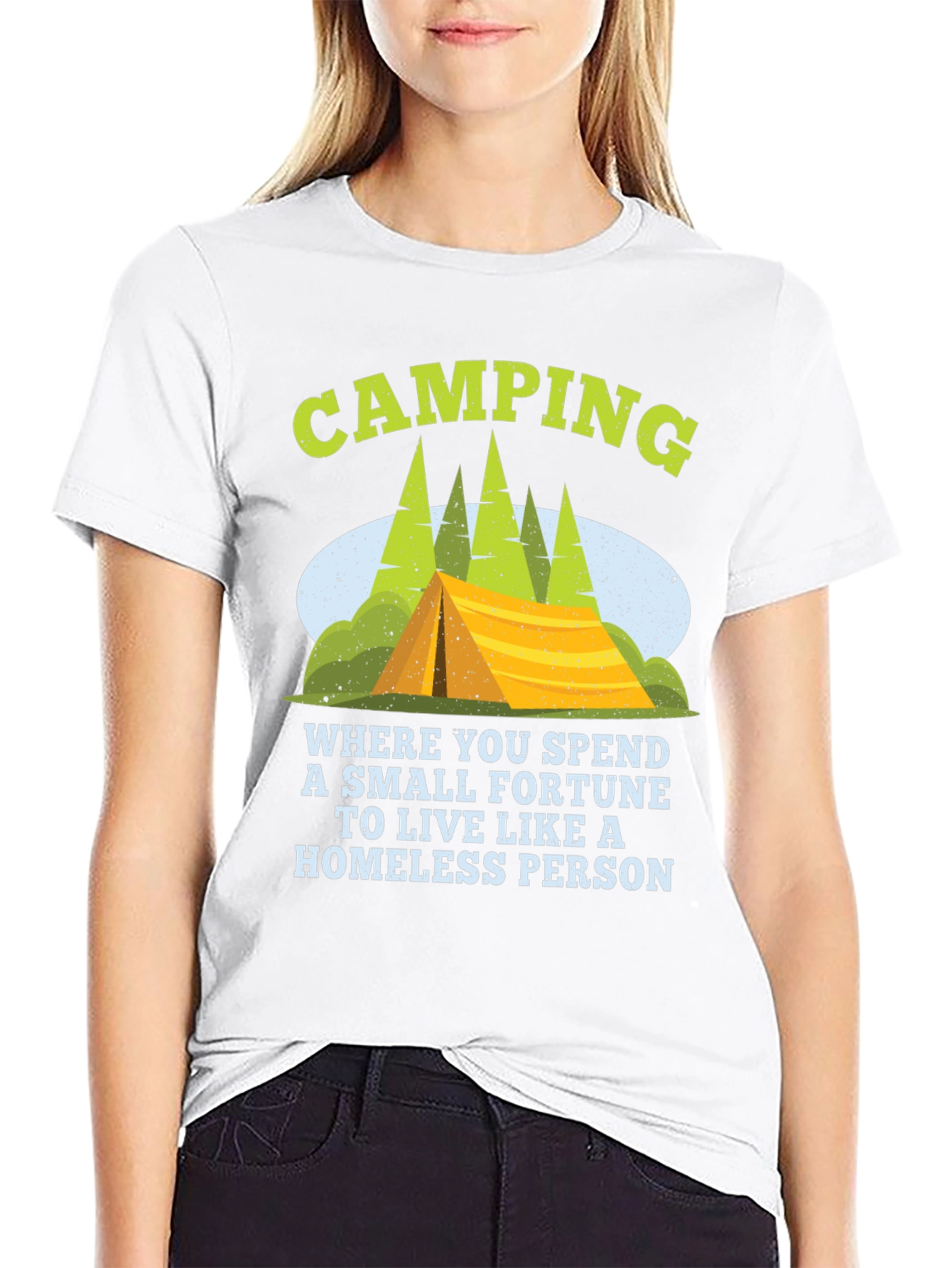 Camping Fortune Funny T-Shirt