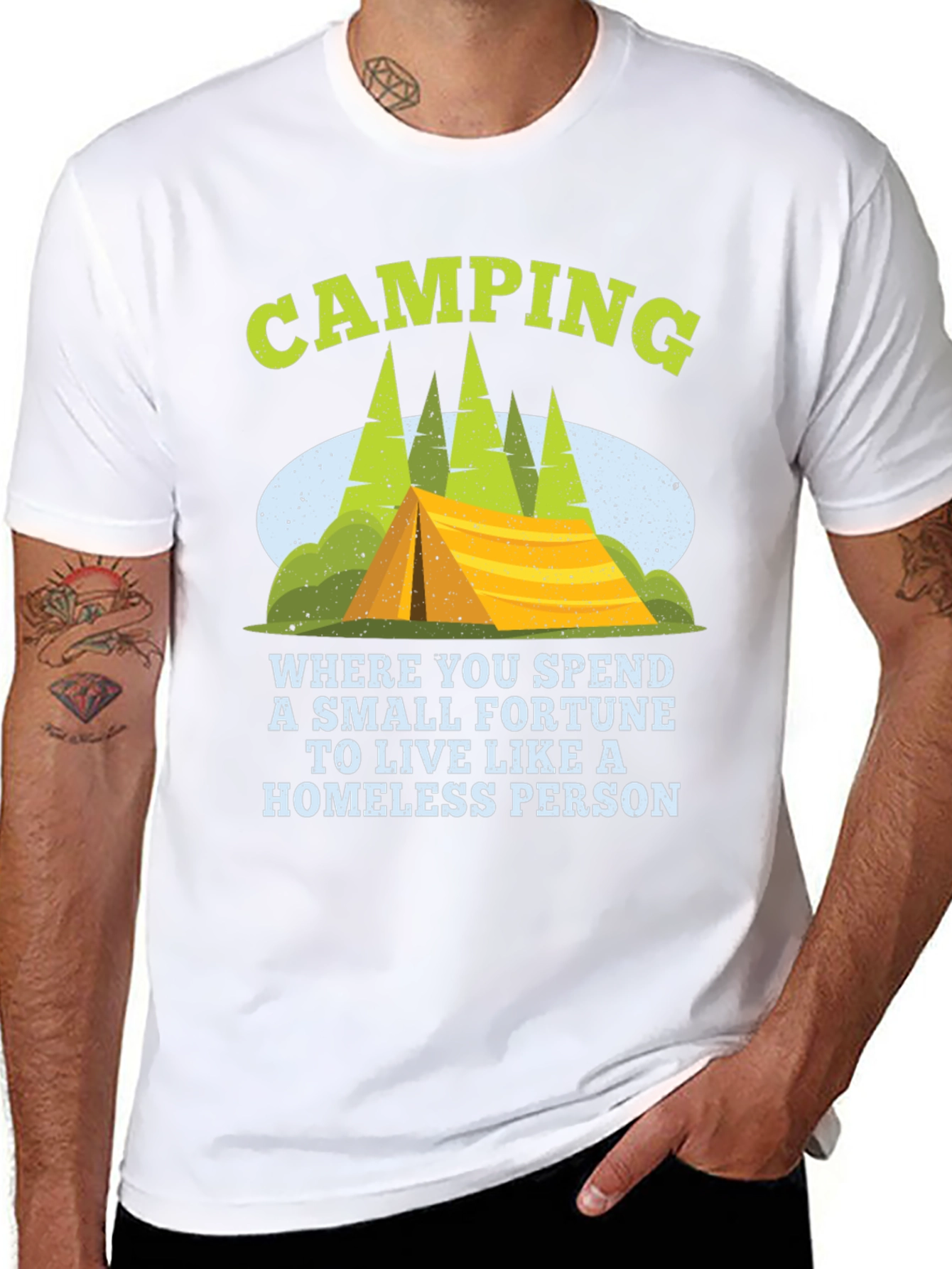 Camping Fortune Funny T-Shirt