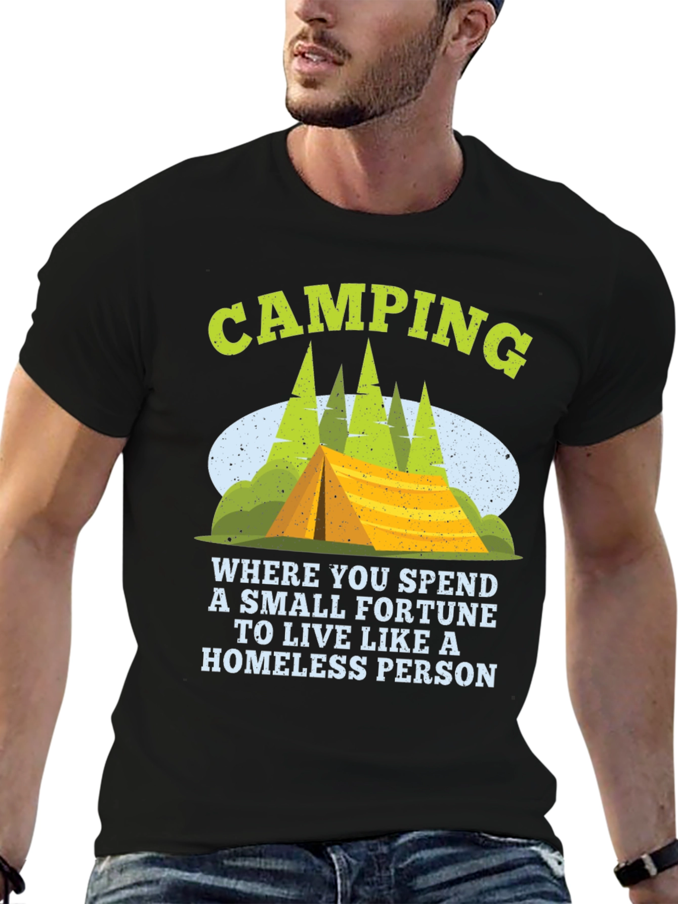 Camping Fortune Funny T-Shirt