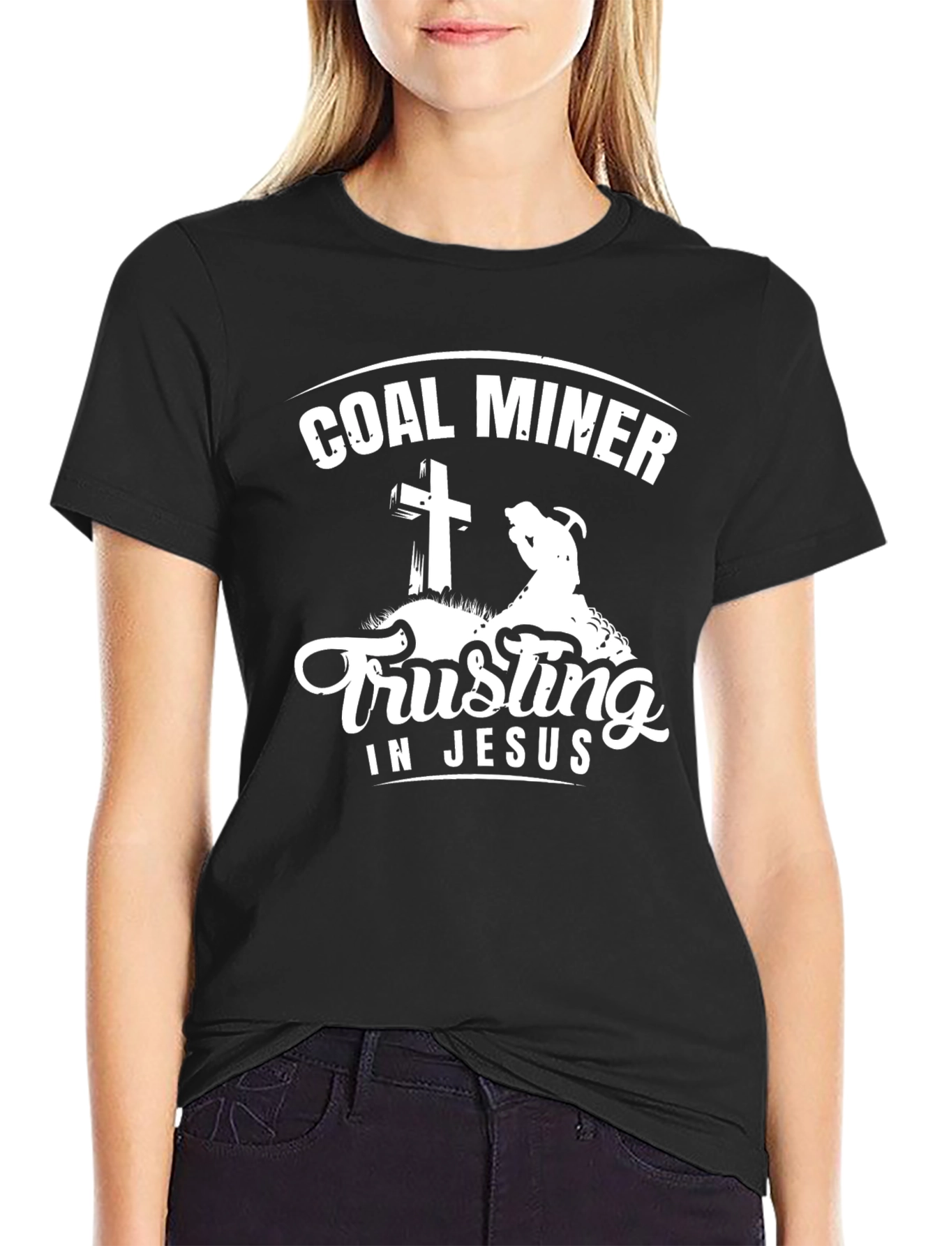 Coal Miner Trusting In Jesus T-Shirt