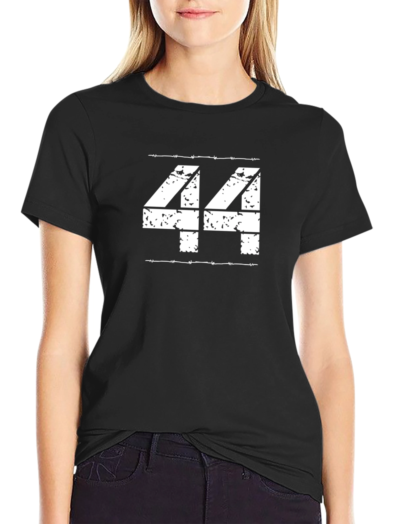 Distressed Number 44 Graphic T-Shirt