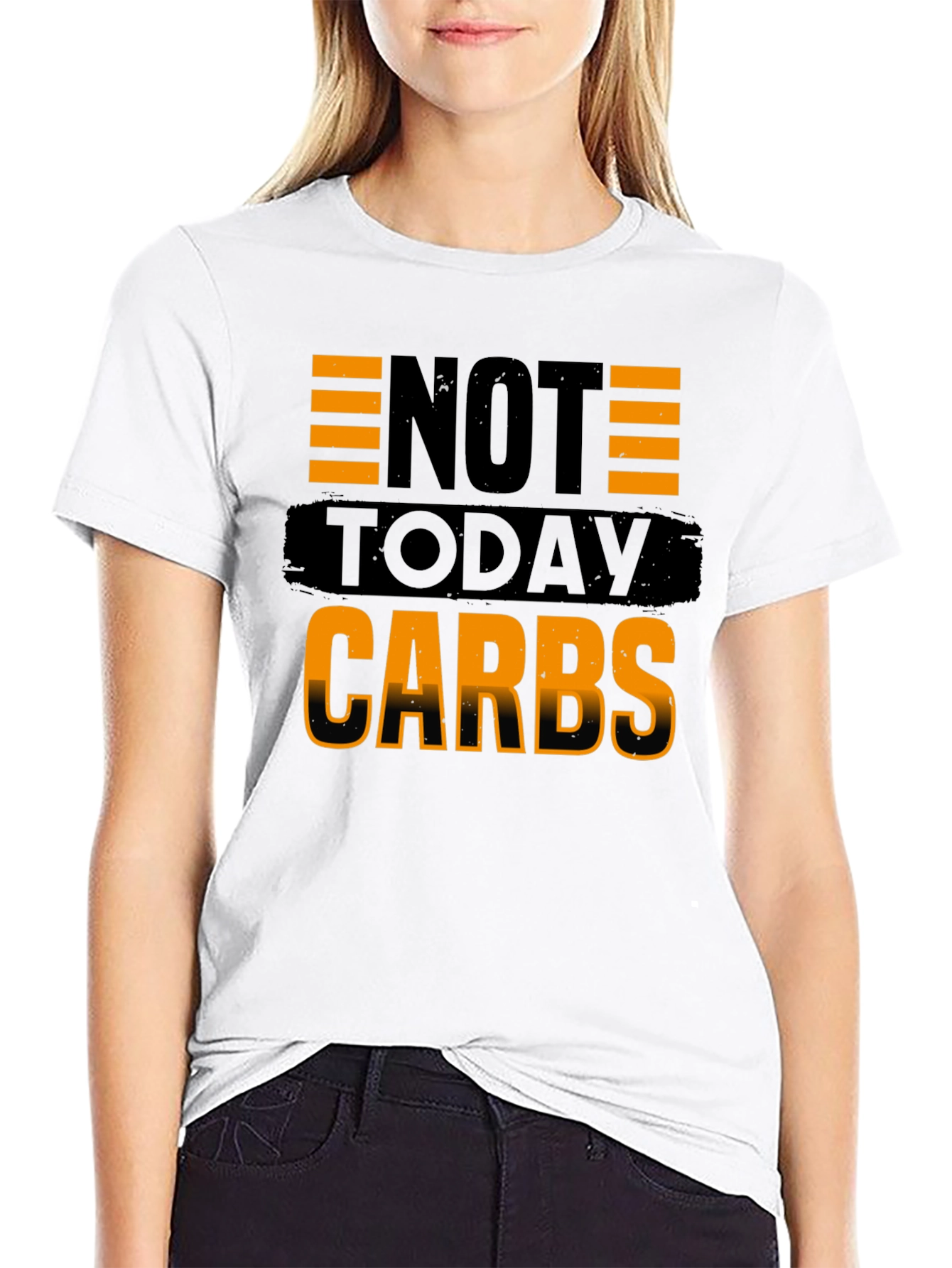 Not Today Carbs Mens Black T-Shirt