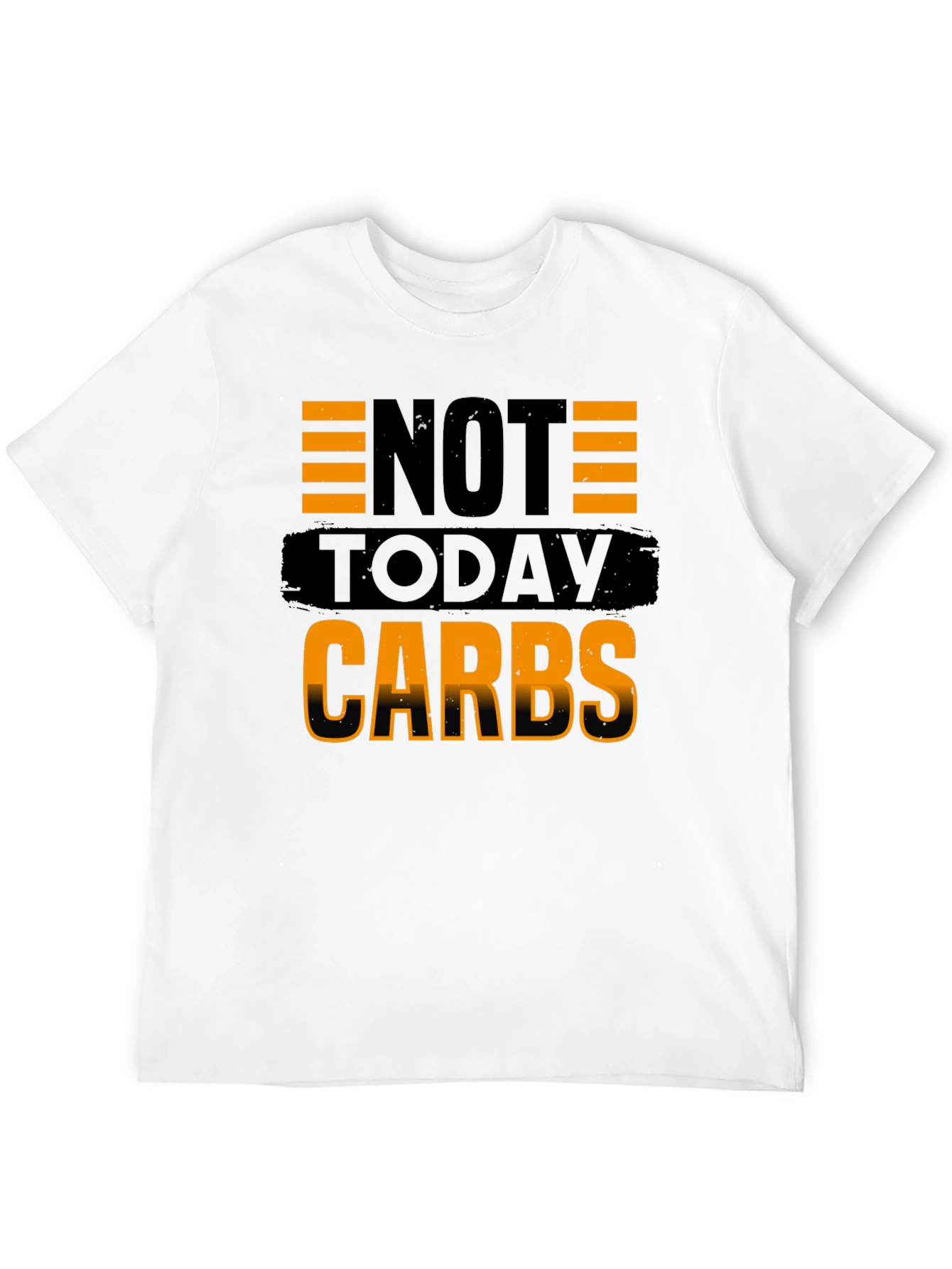 Not Today Carbs Mens Black T-Shirt