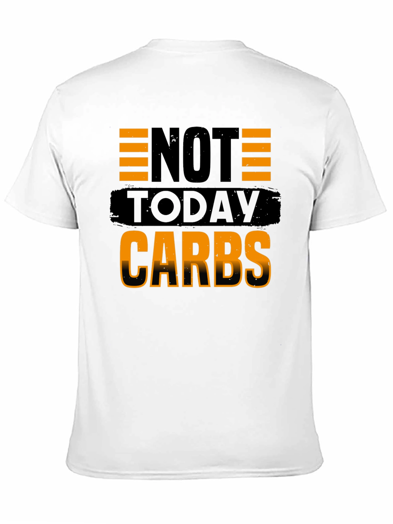 Not Today Carbs Mens Black T-Shirt