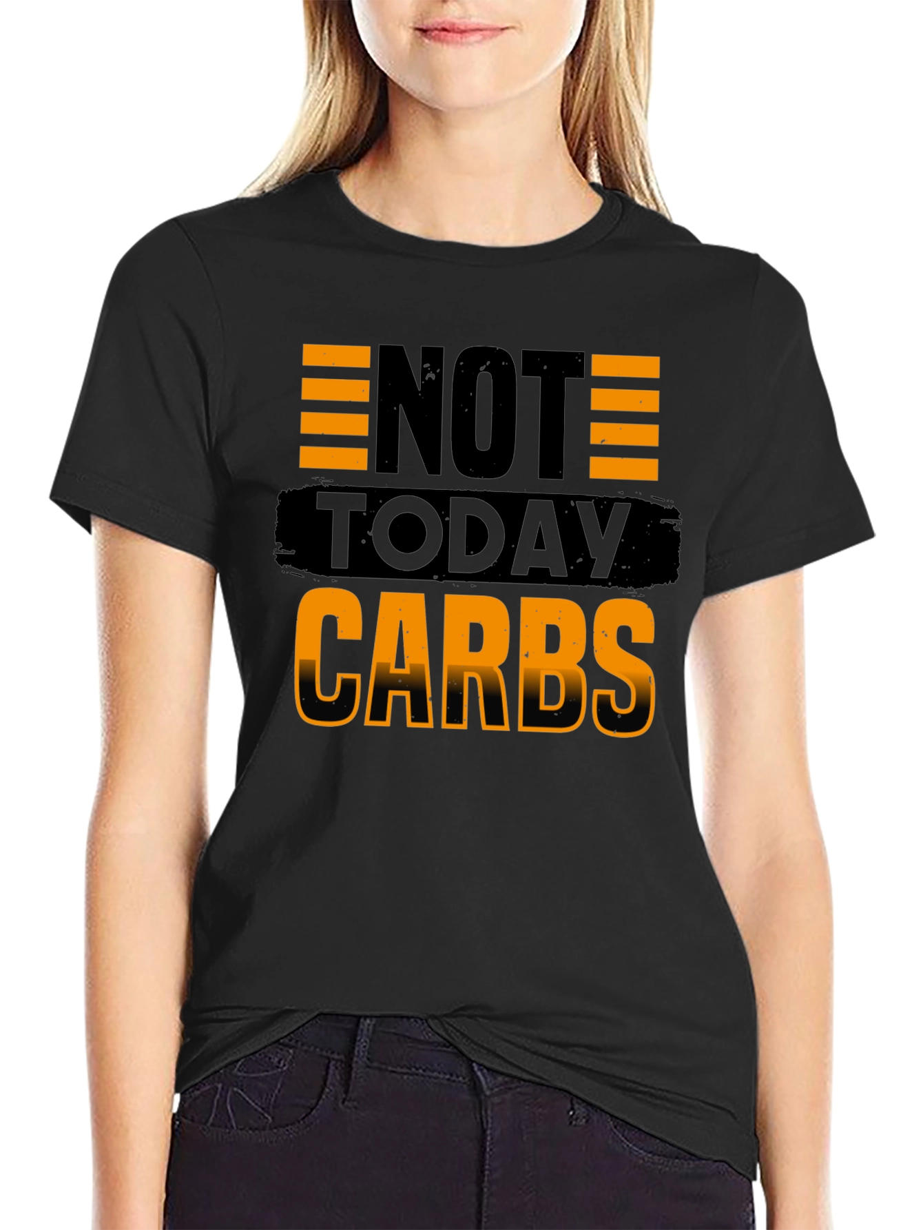 Not Today Carbs Mens Black T-Shirt