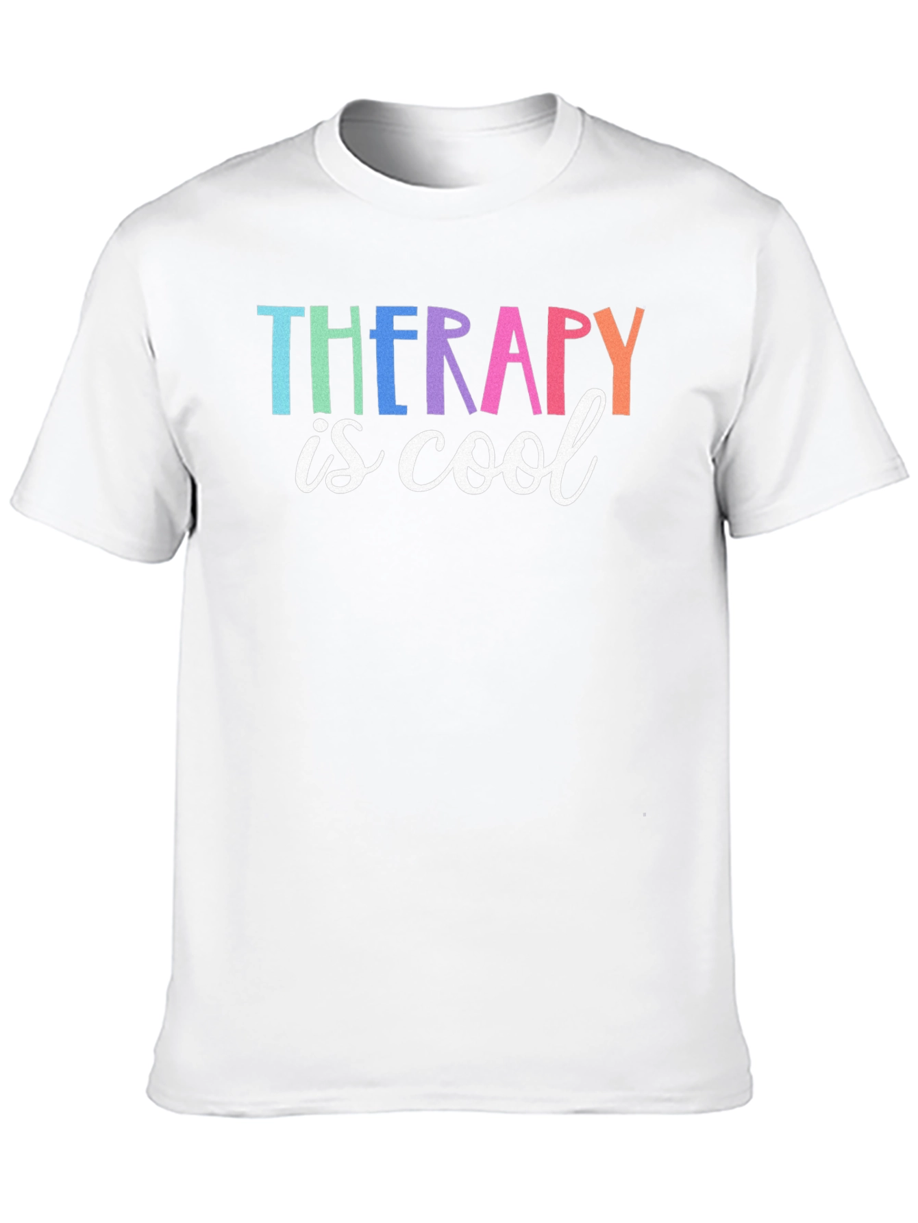 Therapy is Cool Graphic Tee - Black Unisex T-Shirt
