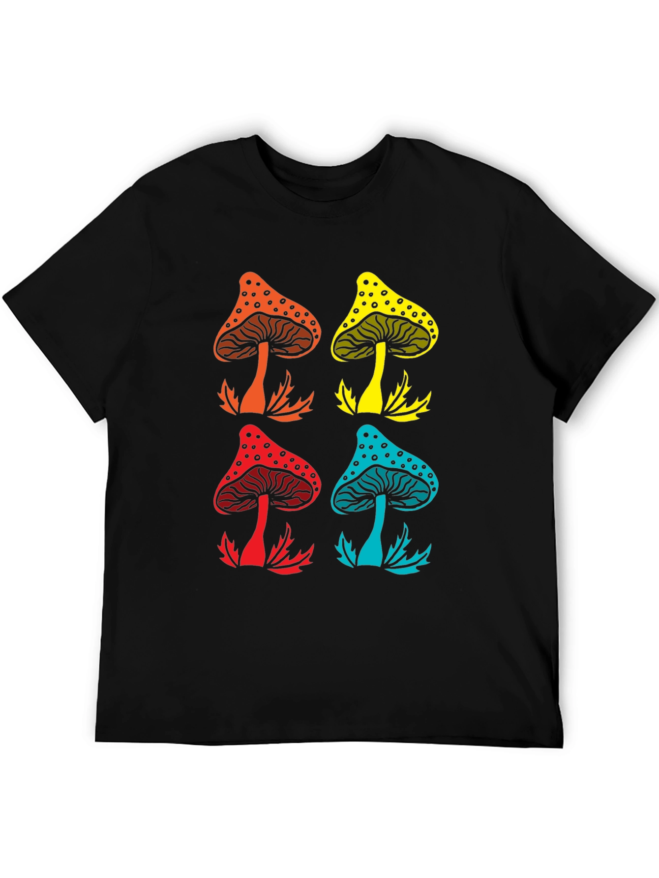 Psychedelic Mushroom Graphic Tee - Funky Style