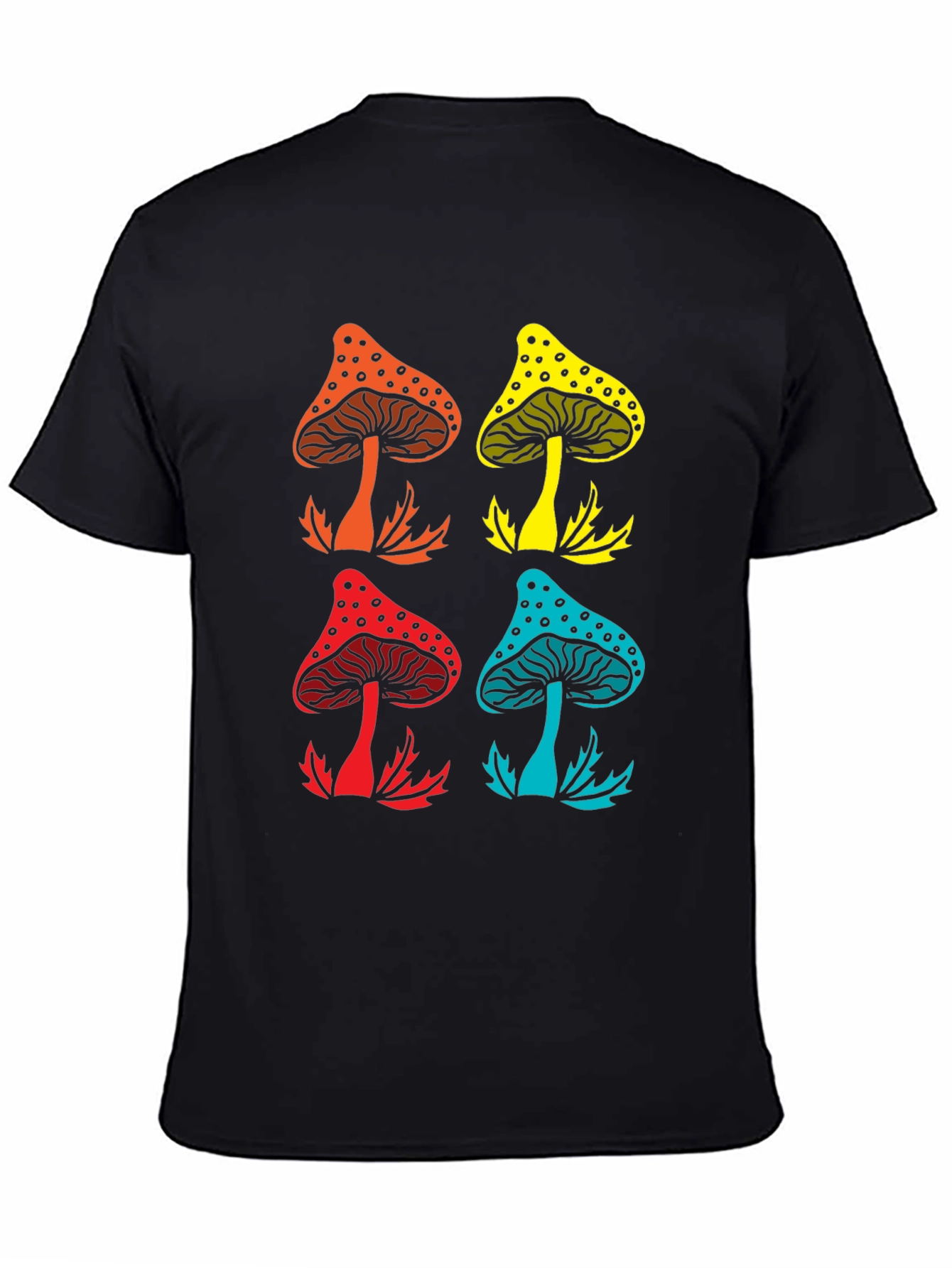 Psychedelic Mushroom Graphic Tee - Funky Style