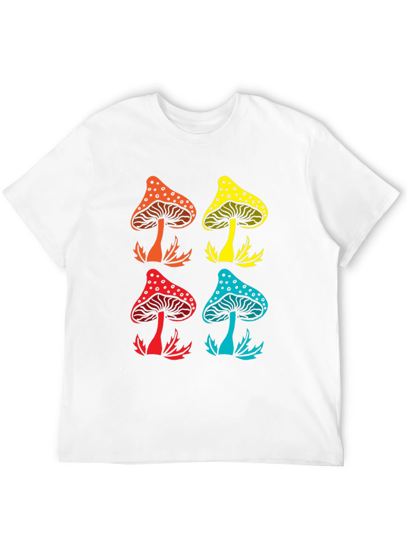 Psychedelic Mushroom Graphic Tee - Funky Style