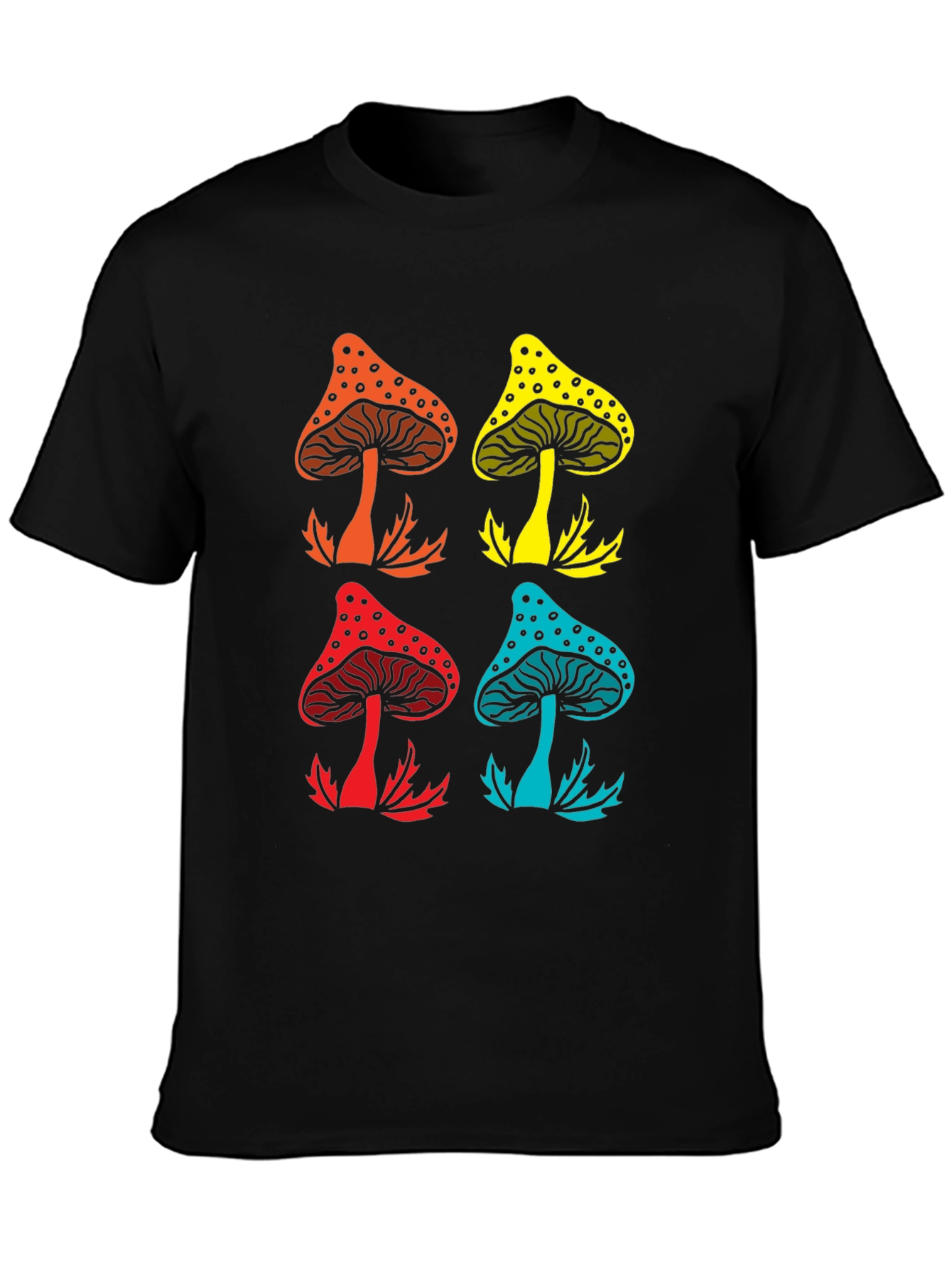Psychedelic Mushroom Graphic Tee - Funky Style