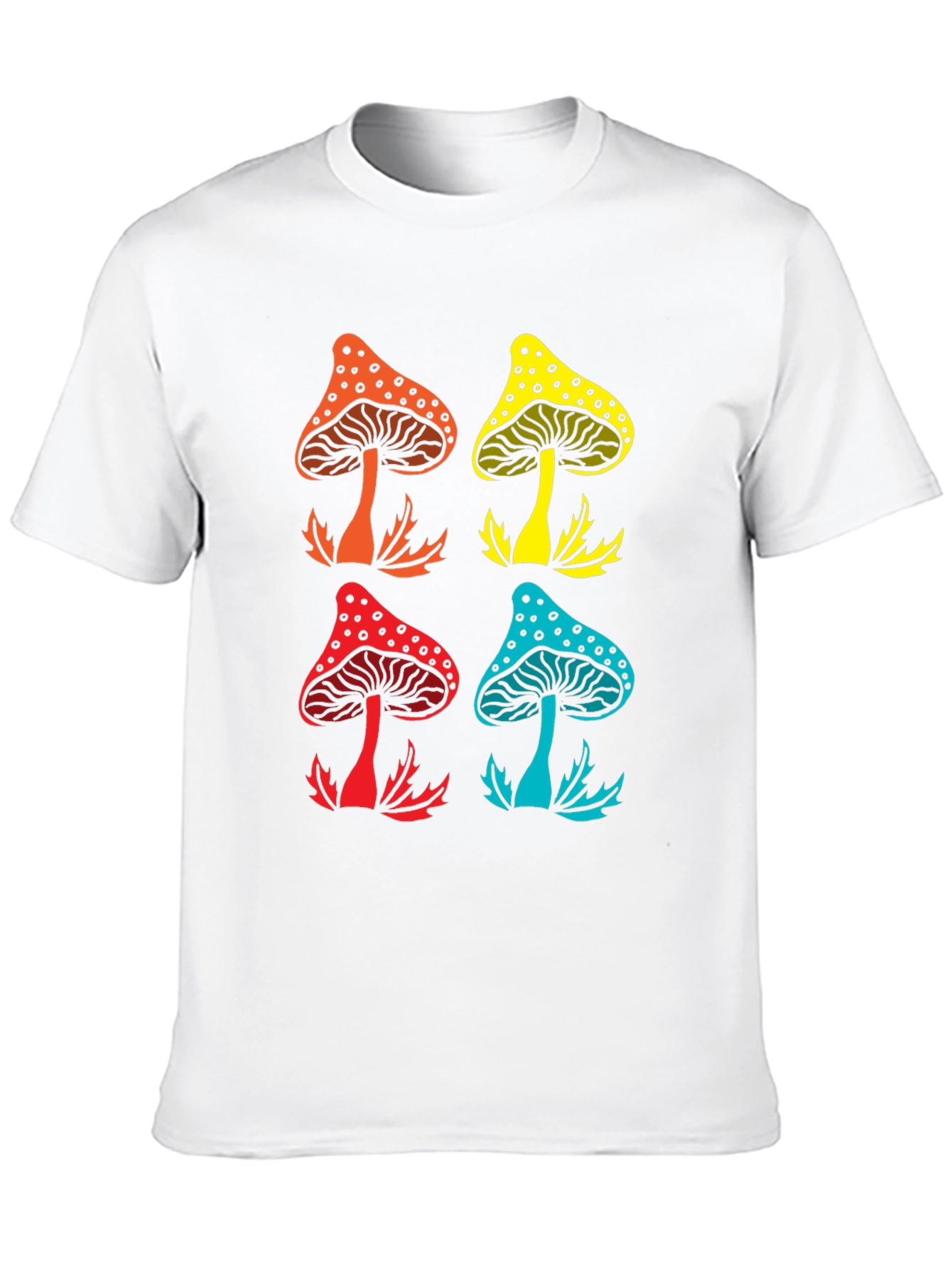Psychedelic Mushroom Graphic Tee - Funky Style