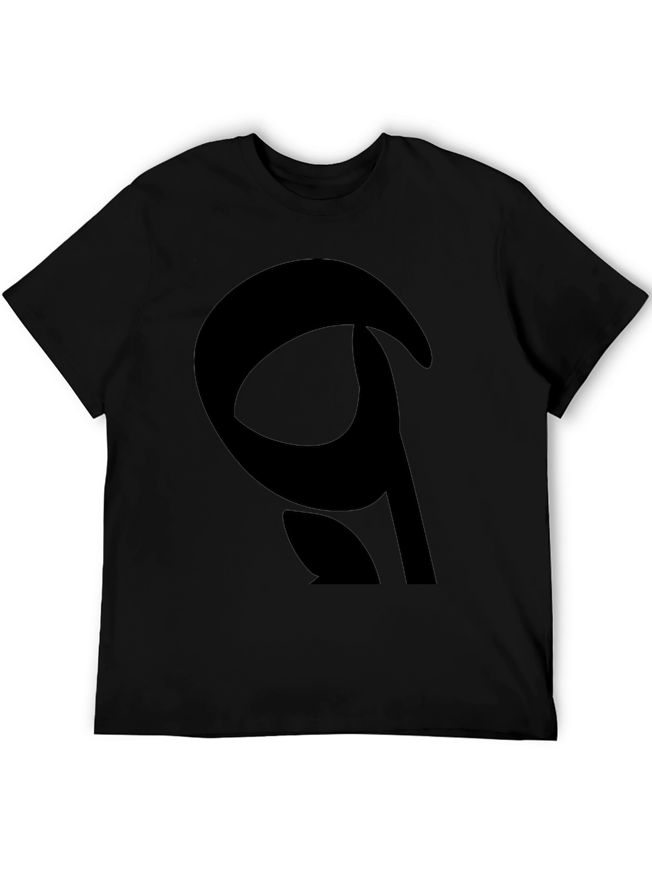 Abstract Graphic Black T-Shirt - Modern Casual Tee