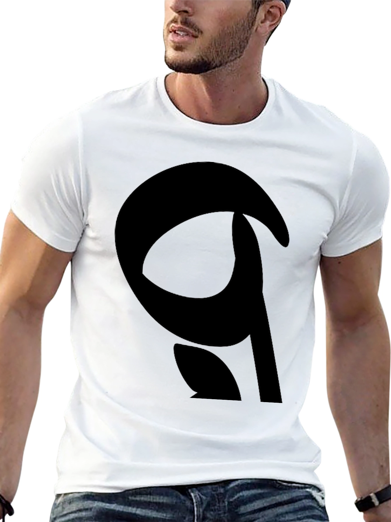 Abstract Graphic Black T-Shirt - Modern Casual Tee