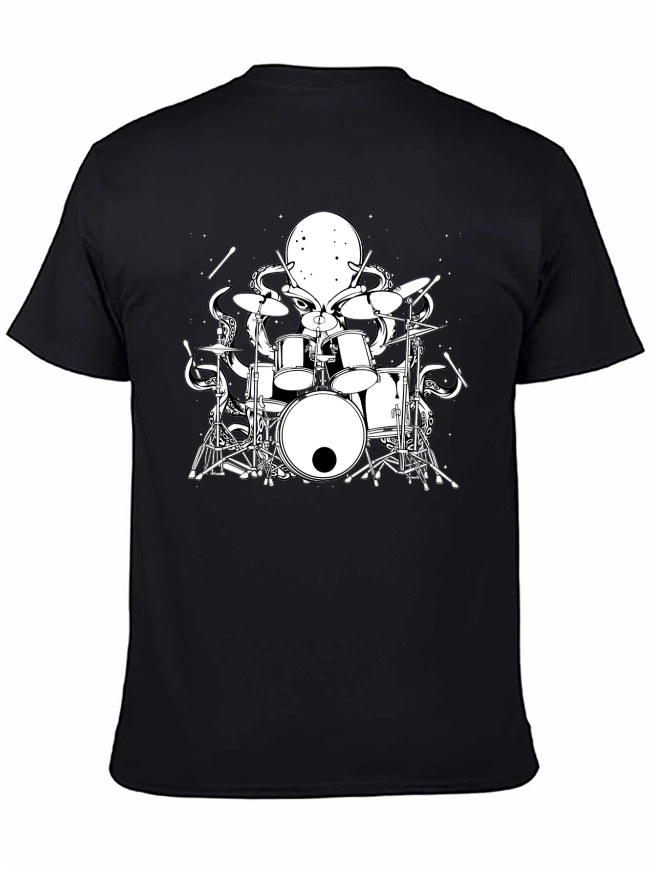 Octopus Drummer Graphic T-Shirt