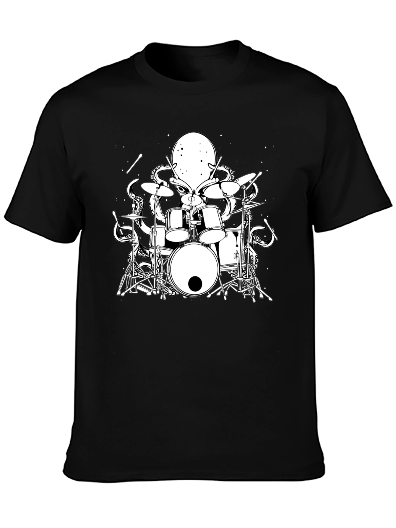 Octopus Drummer Graphic T-Shirt