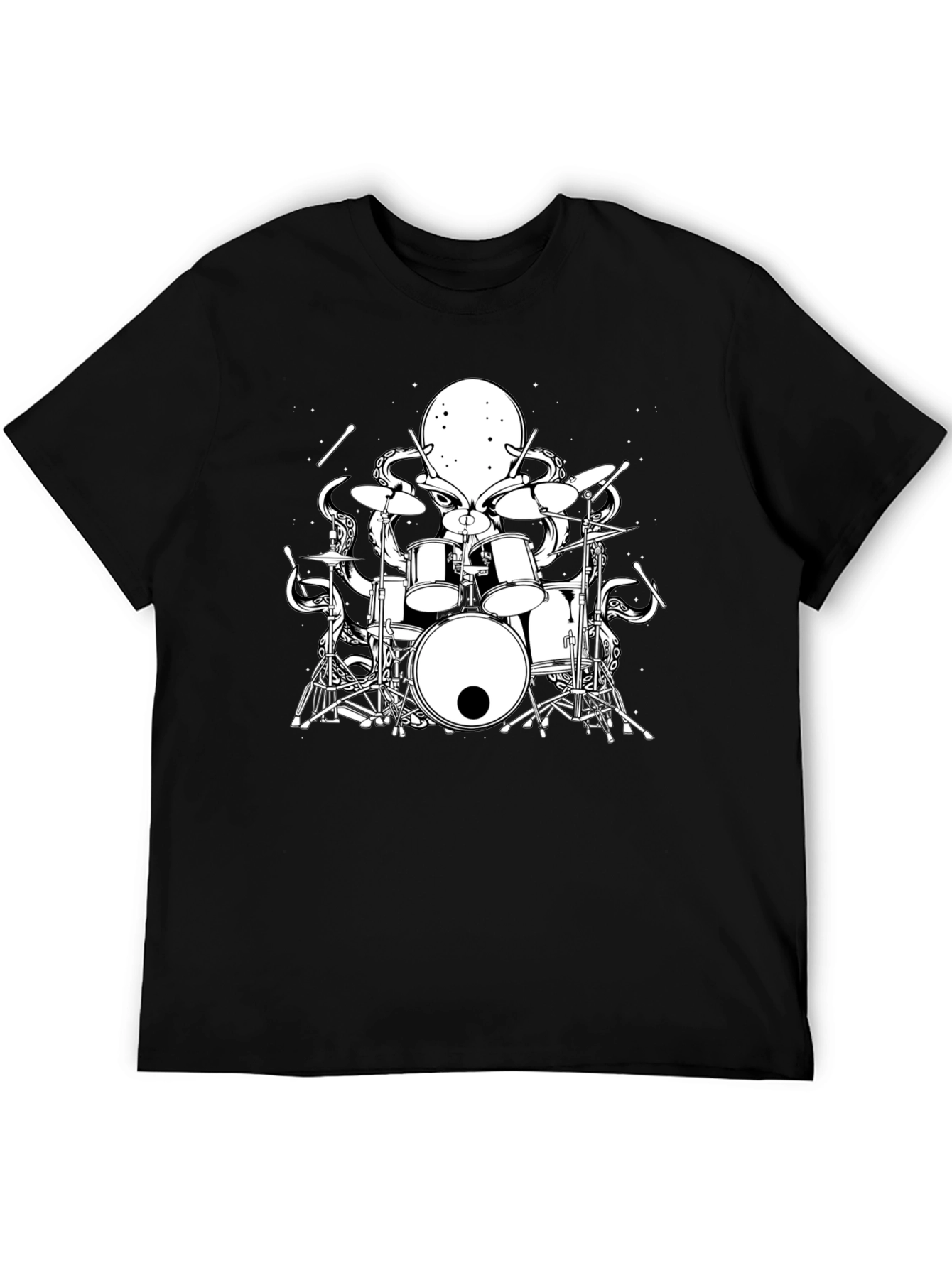 Octopus Drummer Graphic T-Shirt