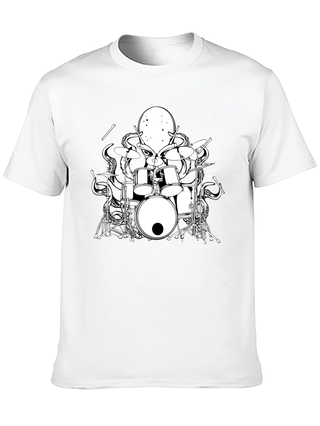 Octopus Drummer Graphic T-Shirt