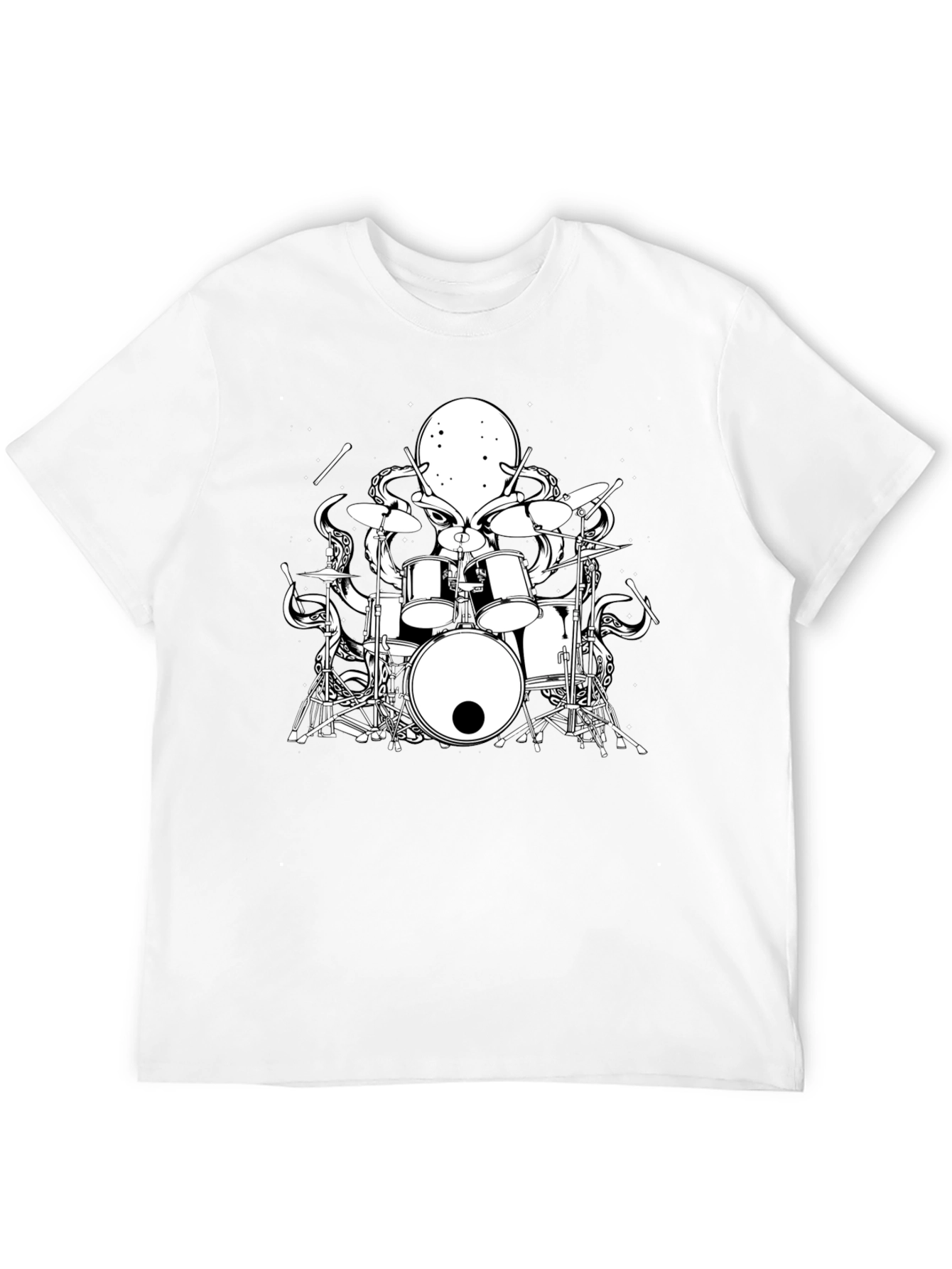 Octopus Drummer Graphic T-Shirt