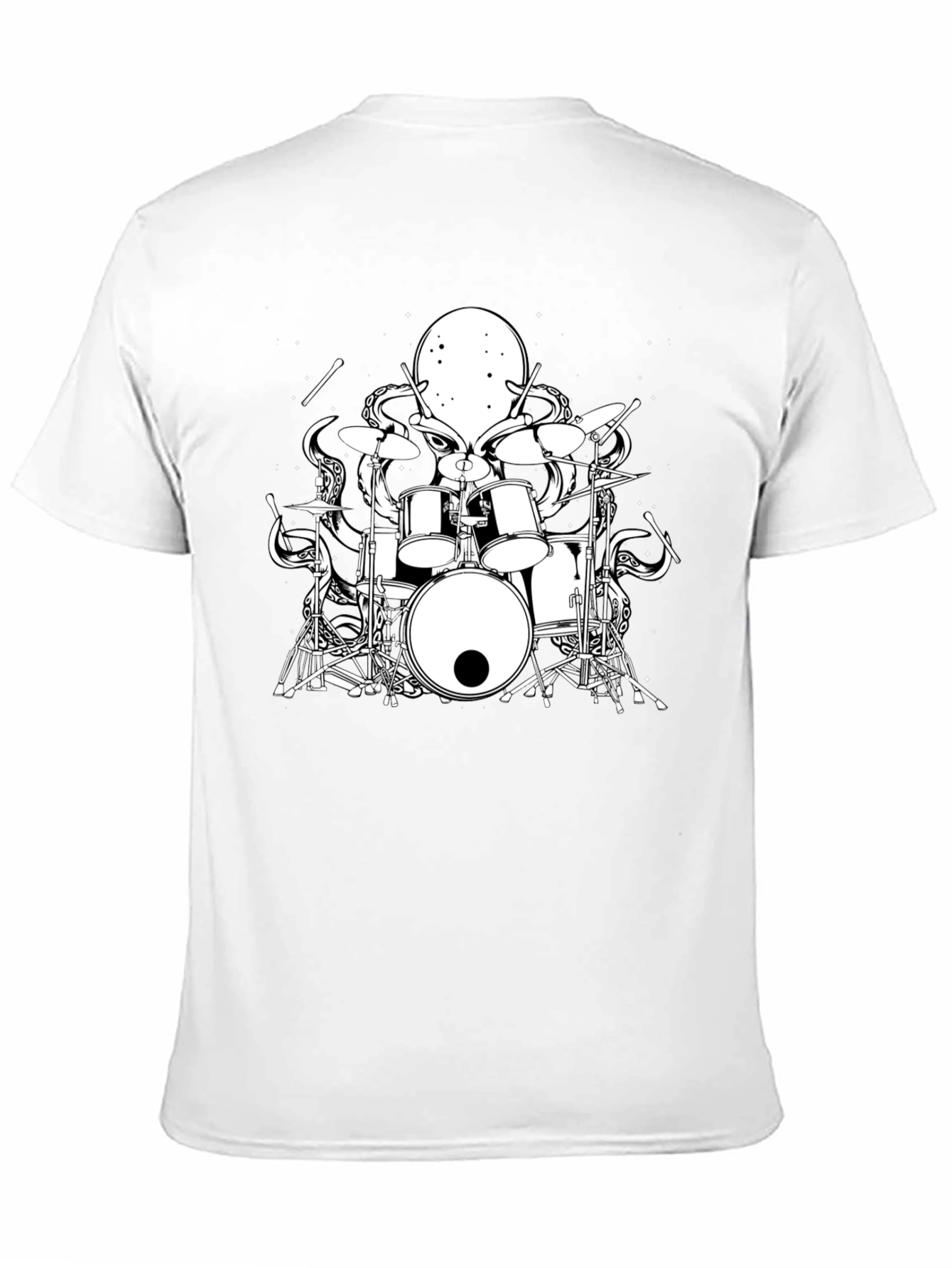 Octopus Drummer Graphic T-Shirt