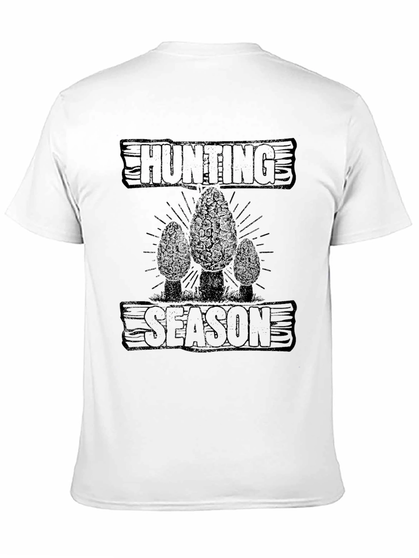 Hunting Season Morel Mushroom Graphic T-Shirt
