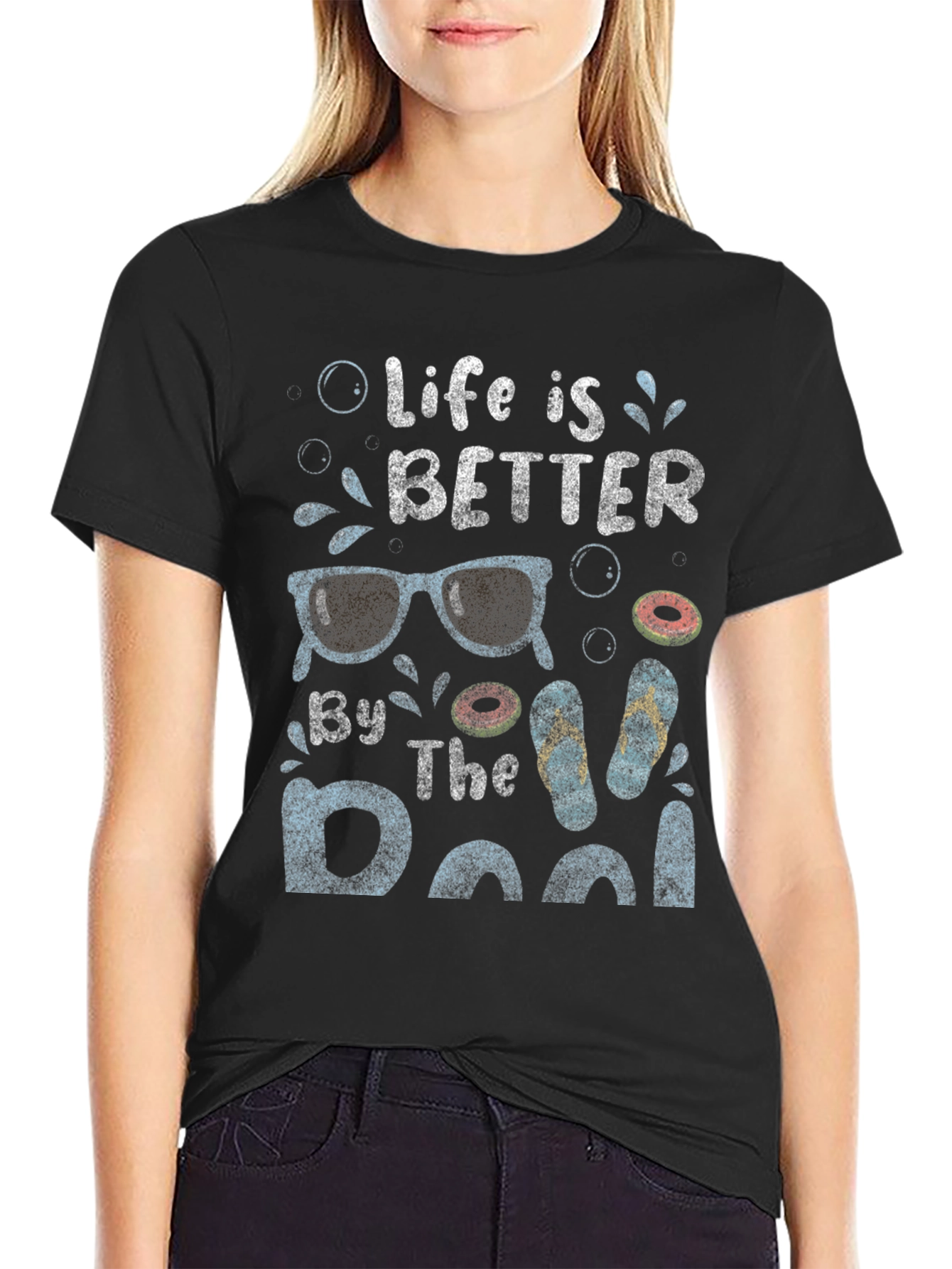 Life is Better By The Pool Graphic Tee