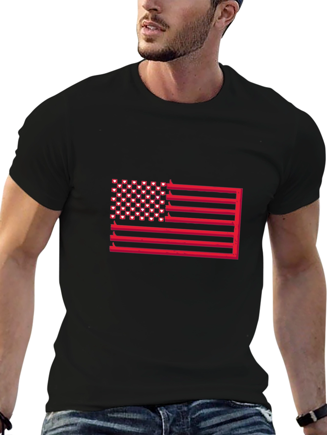 American Flag Graphic Tee - Patriotic Fashion