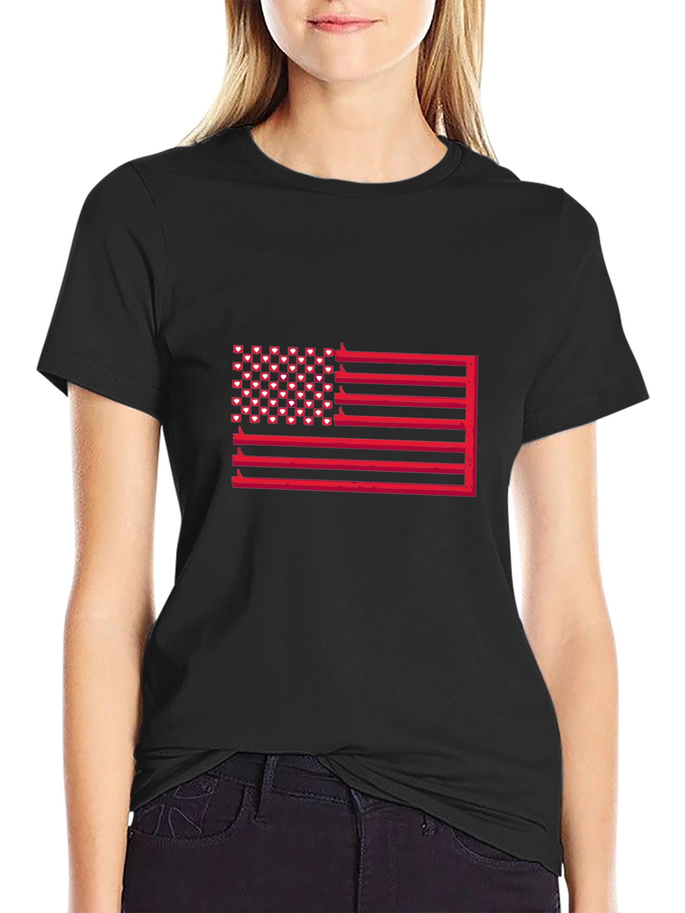 American Flag Graphic Tee - Patriotic Fashion