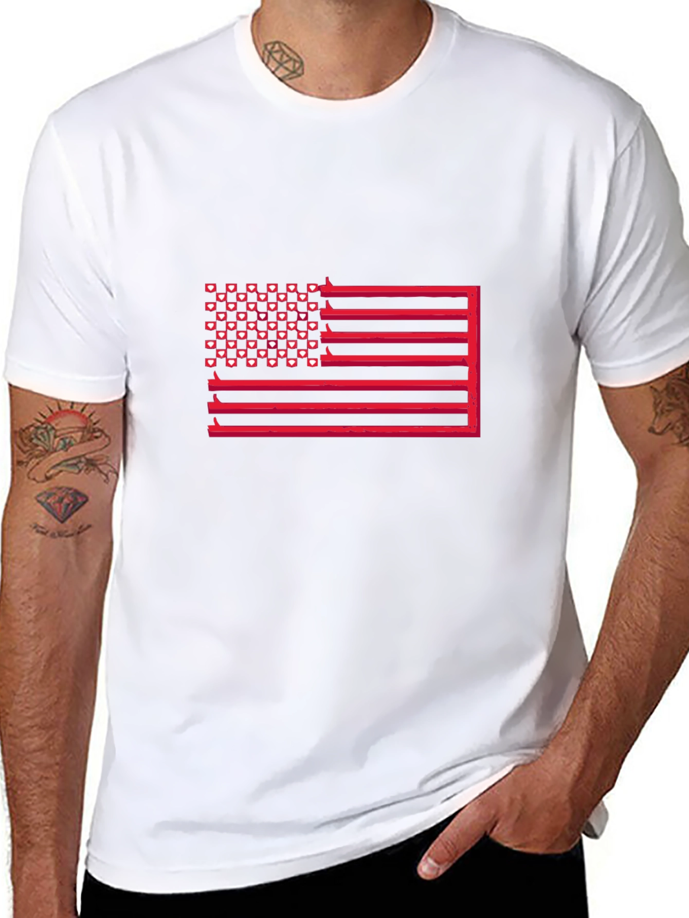 American Flag Graphic Tee - Patriotic Fashion