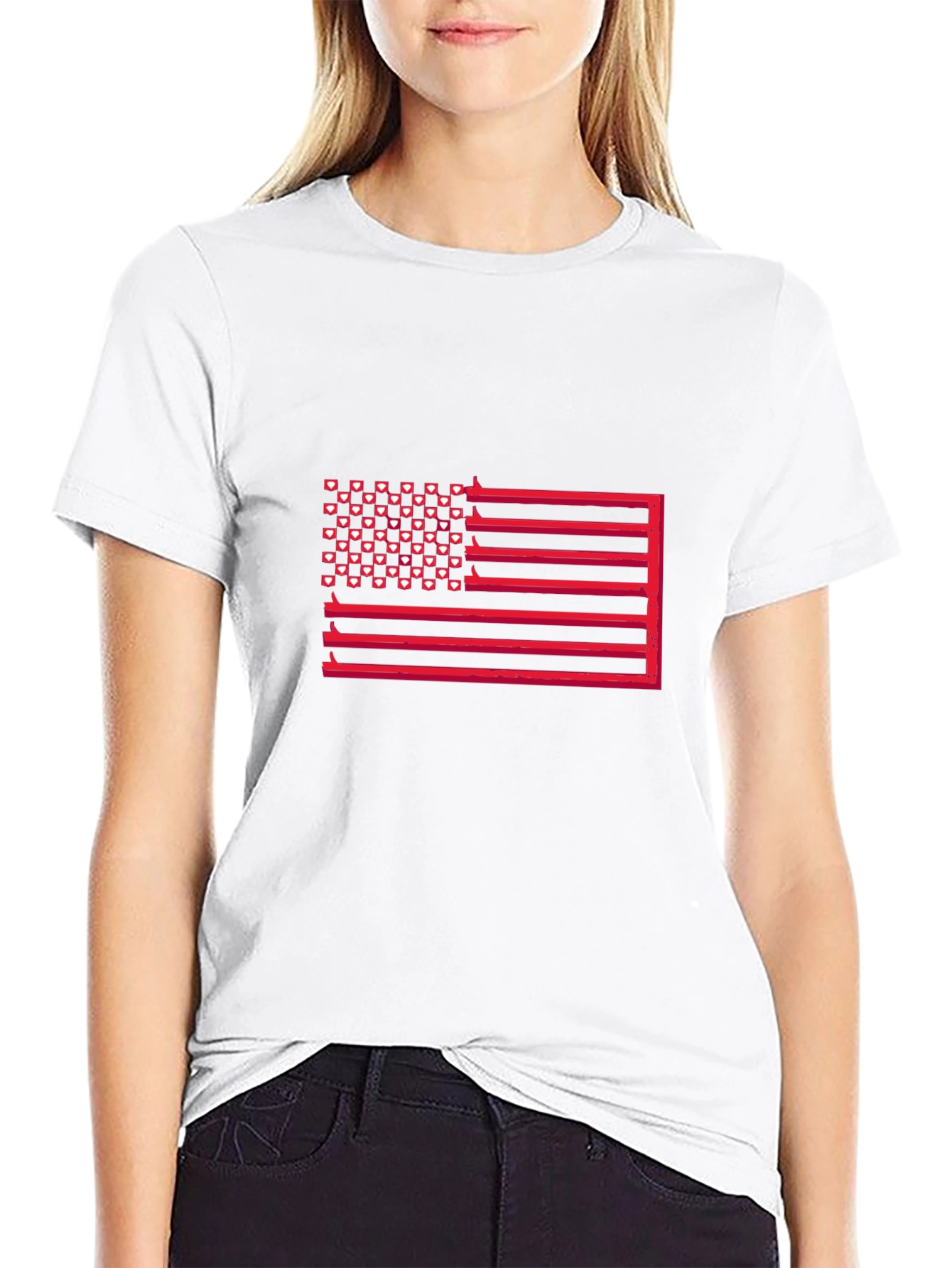 American Flag Graphic Tee - Patriotic Fashion