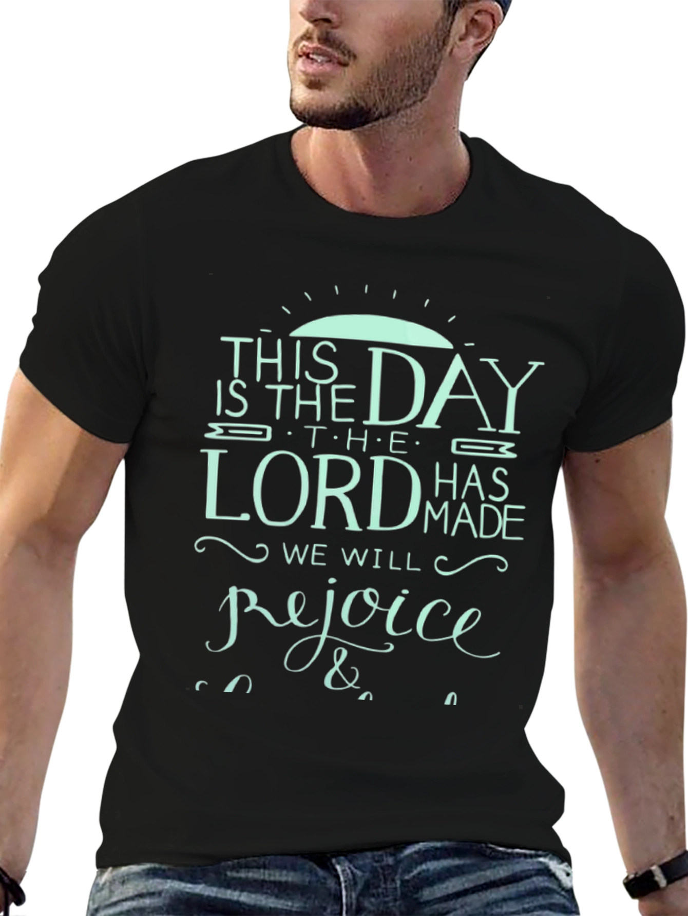 Inspirational Black T-Shirt - This is the Day