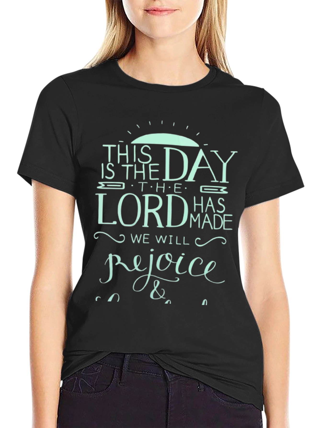 Inspirational Black T-Shirt - This is the Day