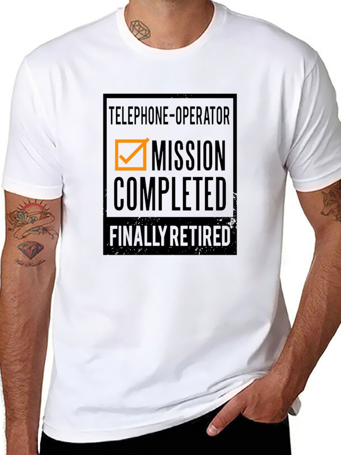 Retired Telephone Operator T-Shirt - Mission Completed!