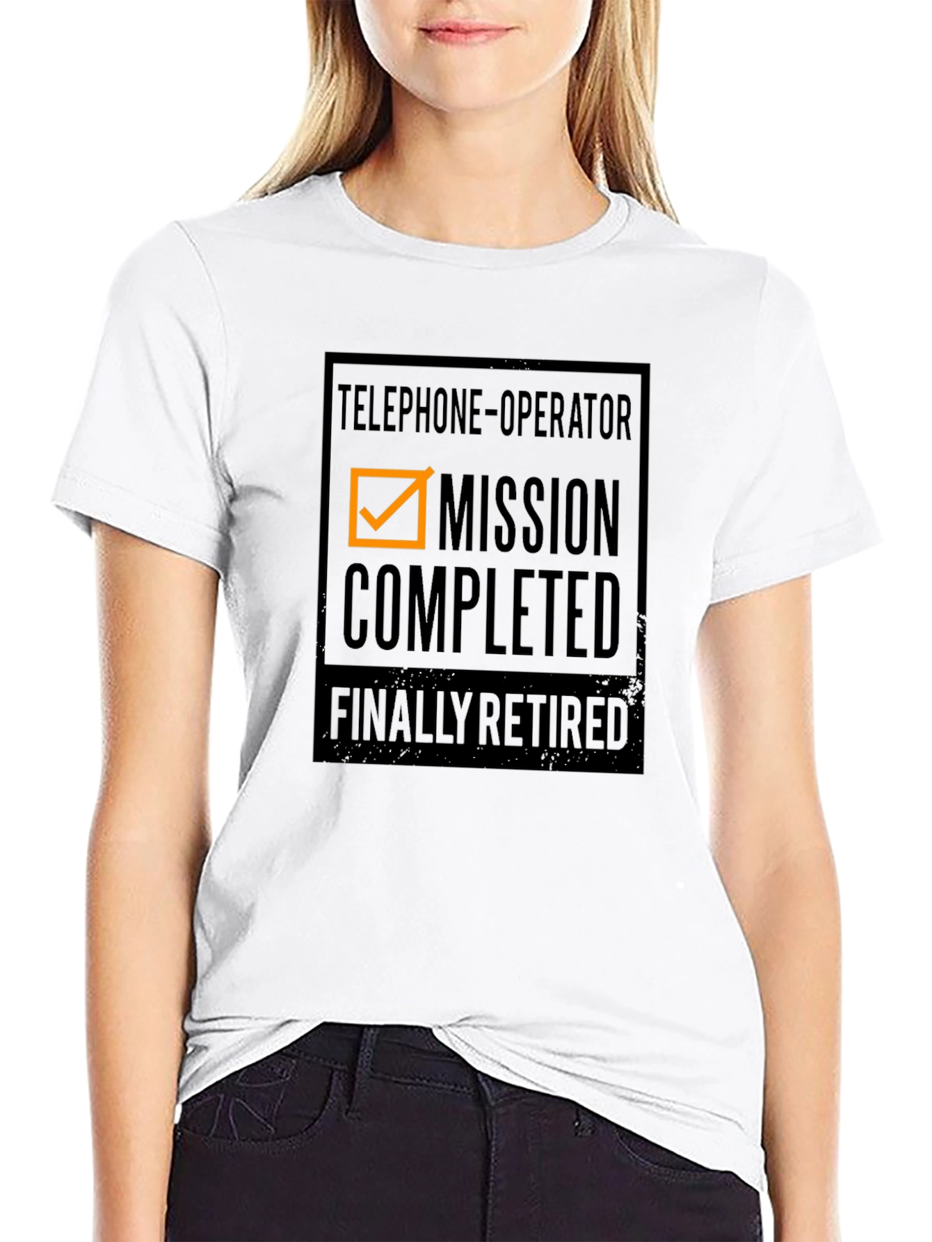 Retired Telephone Operator T-Shirt - Mission Completed!