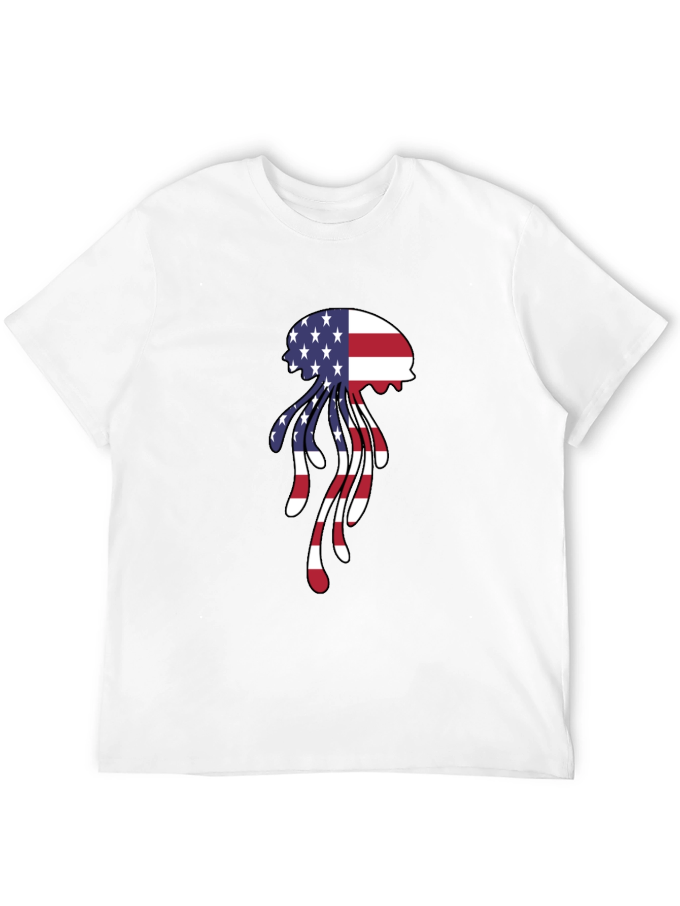 Patriotic Jellyfish Graphic T-Shirt