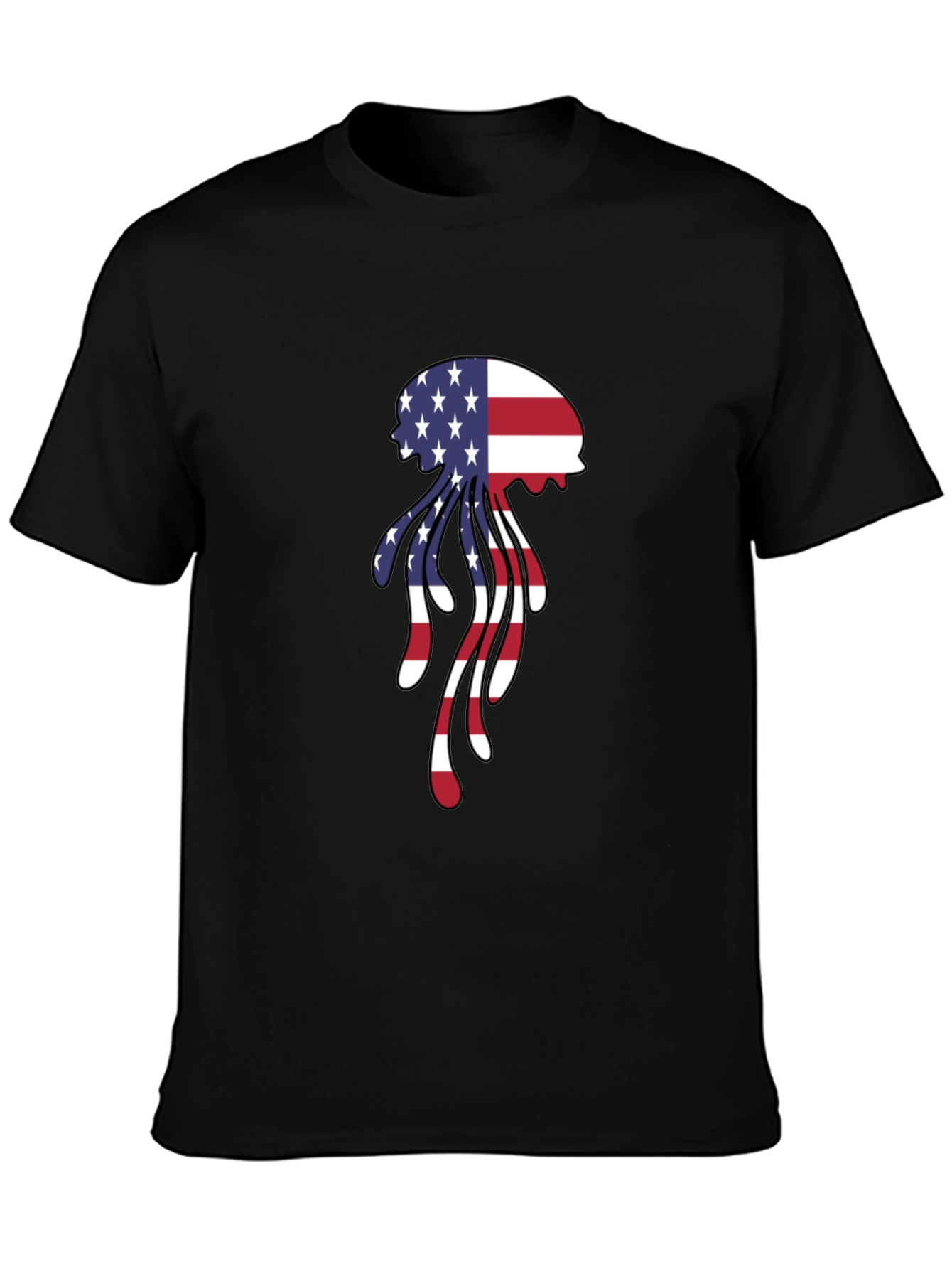 Patriotic Jellyfish Graphic T-Shirt