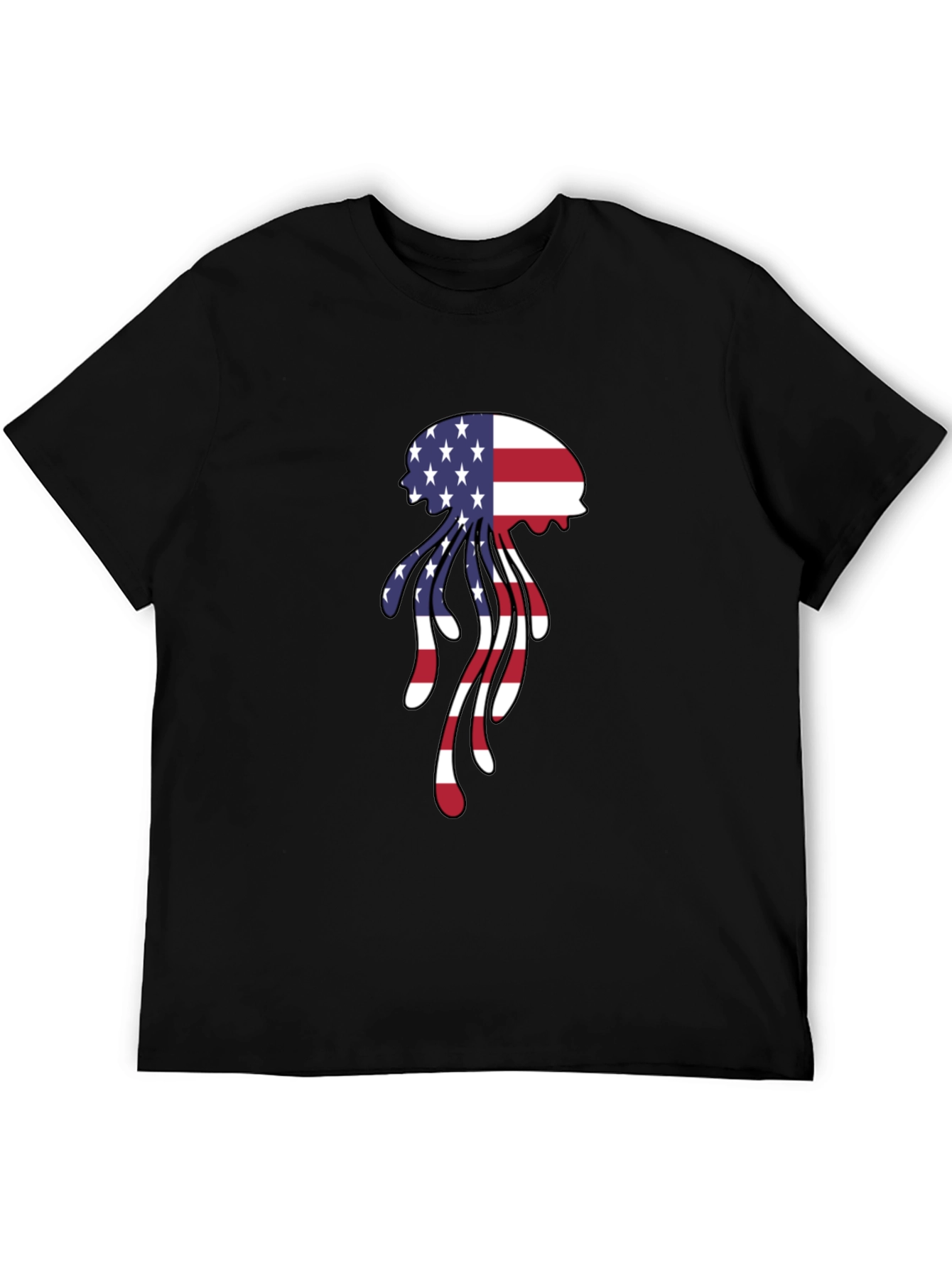 Patriotic Jellyfish Graphic T-Shirt