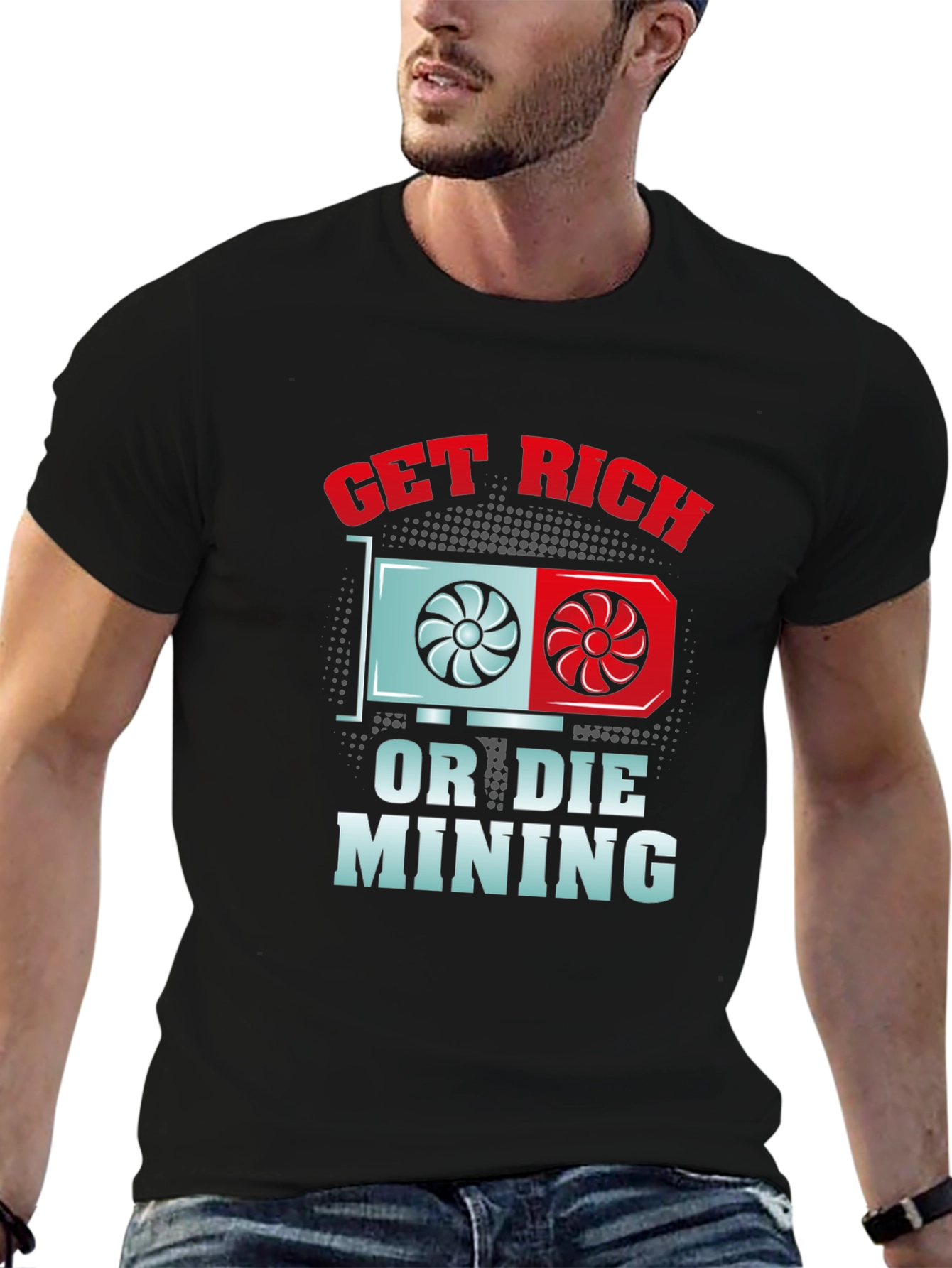 Get Rich or Die Mining T-Shirt