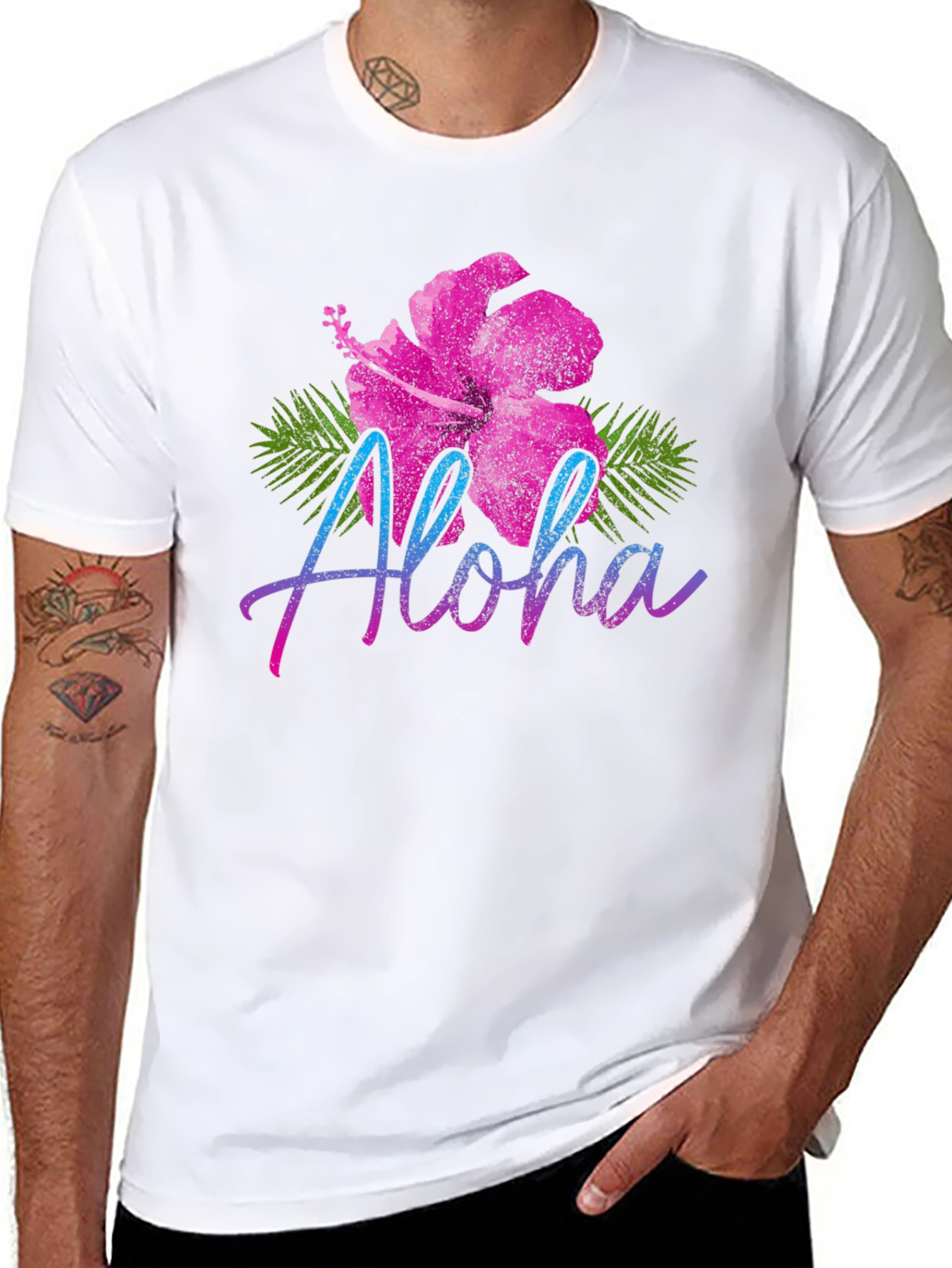 Aloha Hibiscus T-Shirt: Tropical Vibe