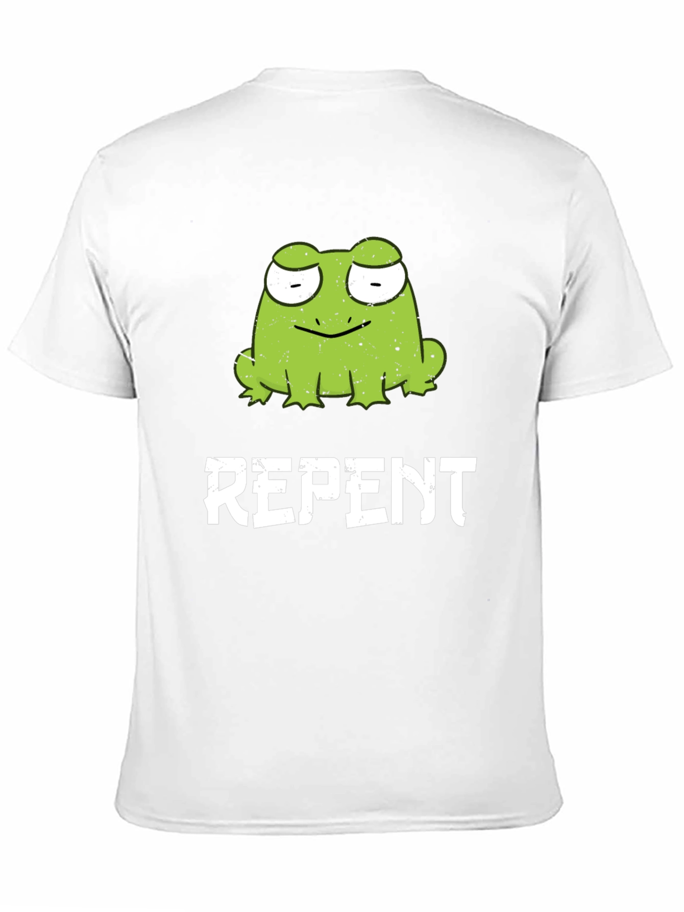 Frog Repent Graphic T-Shirt - Black Cotton Tee