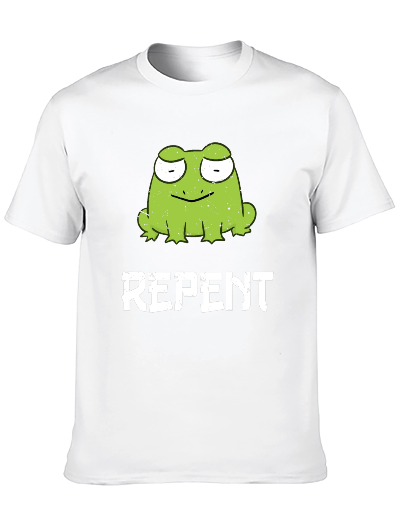 Frog Repent Graphic T-Shirt - Black Cotton Tee