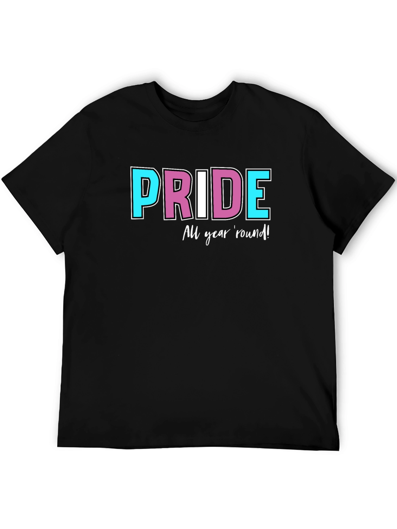 Pride All Year Round Black T-Shirt
