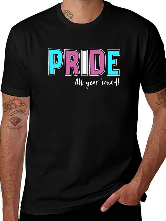 Pride All Year Round Black T-Shirt